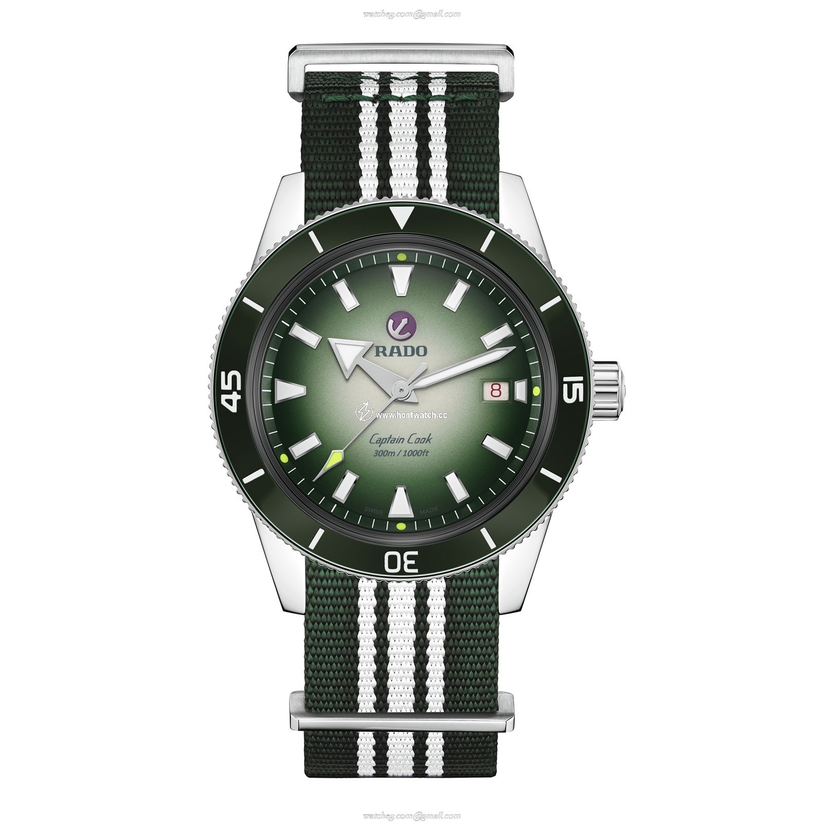 Rado Captain Cook R32149318 | 42mm Green Automatic | 300m Water Resistant - Image 2