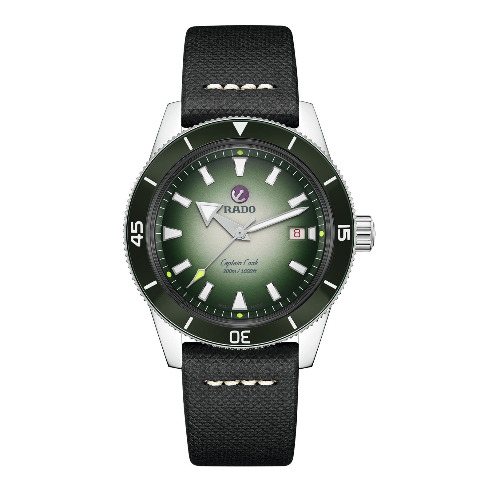Rado Captain Cook R32149318 | 42mm Green Automatic | 300m Water Resistant - Image 3