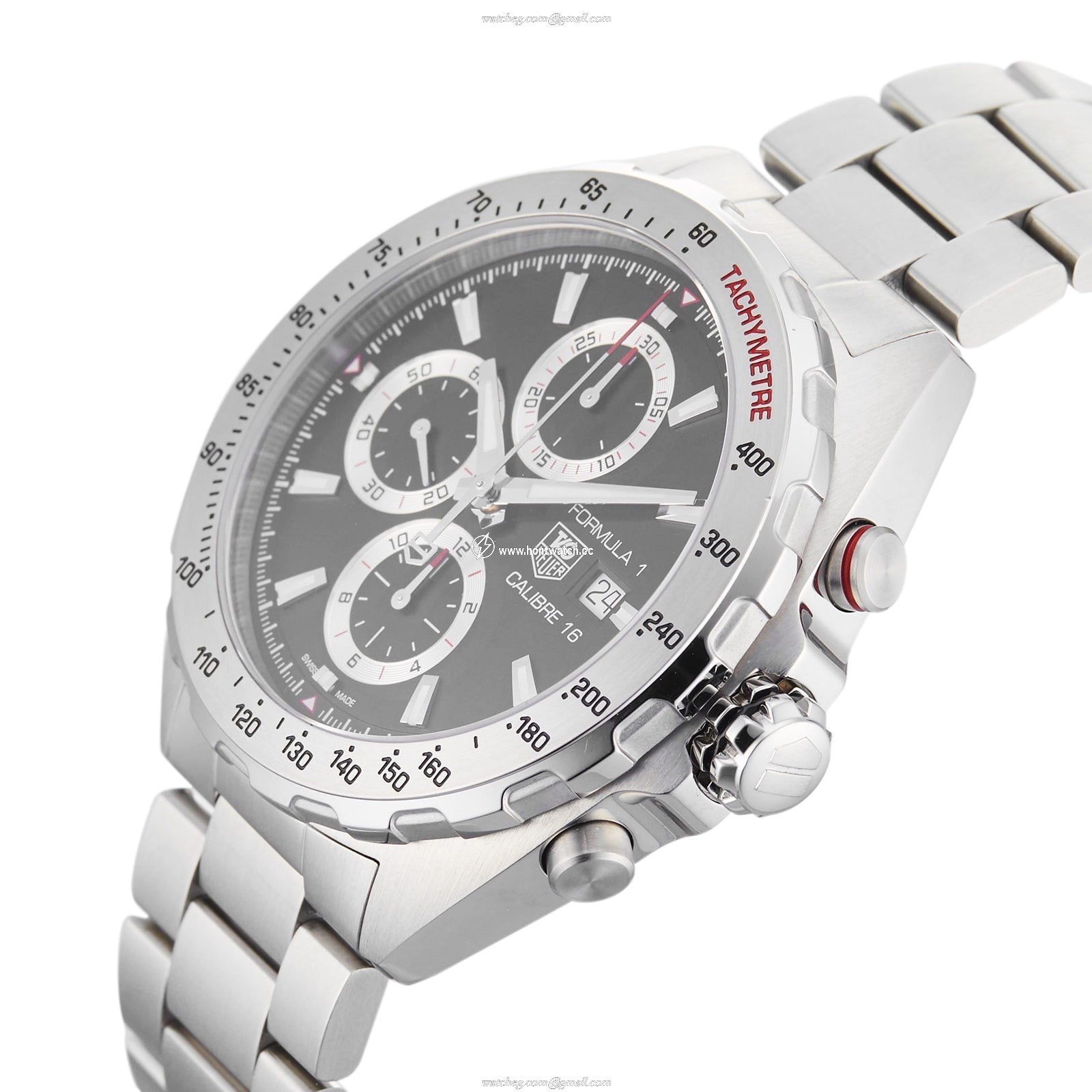TAG Heuer Formula 1 WBR3384 Automatic Watch - 44mm Black Dial - Stainless Steel - Image 2