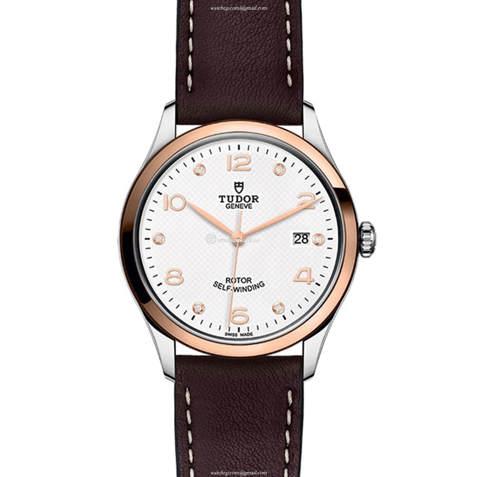 Tudor 1926 M91551-0012 | 39mm Automatic Watch | White Dial & Leather Strap - Image 2