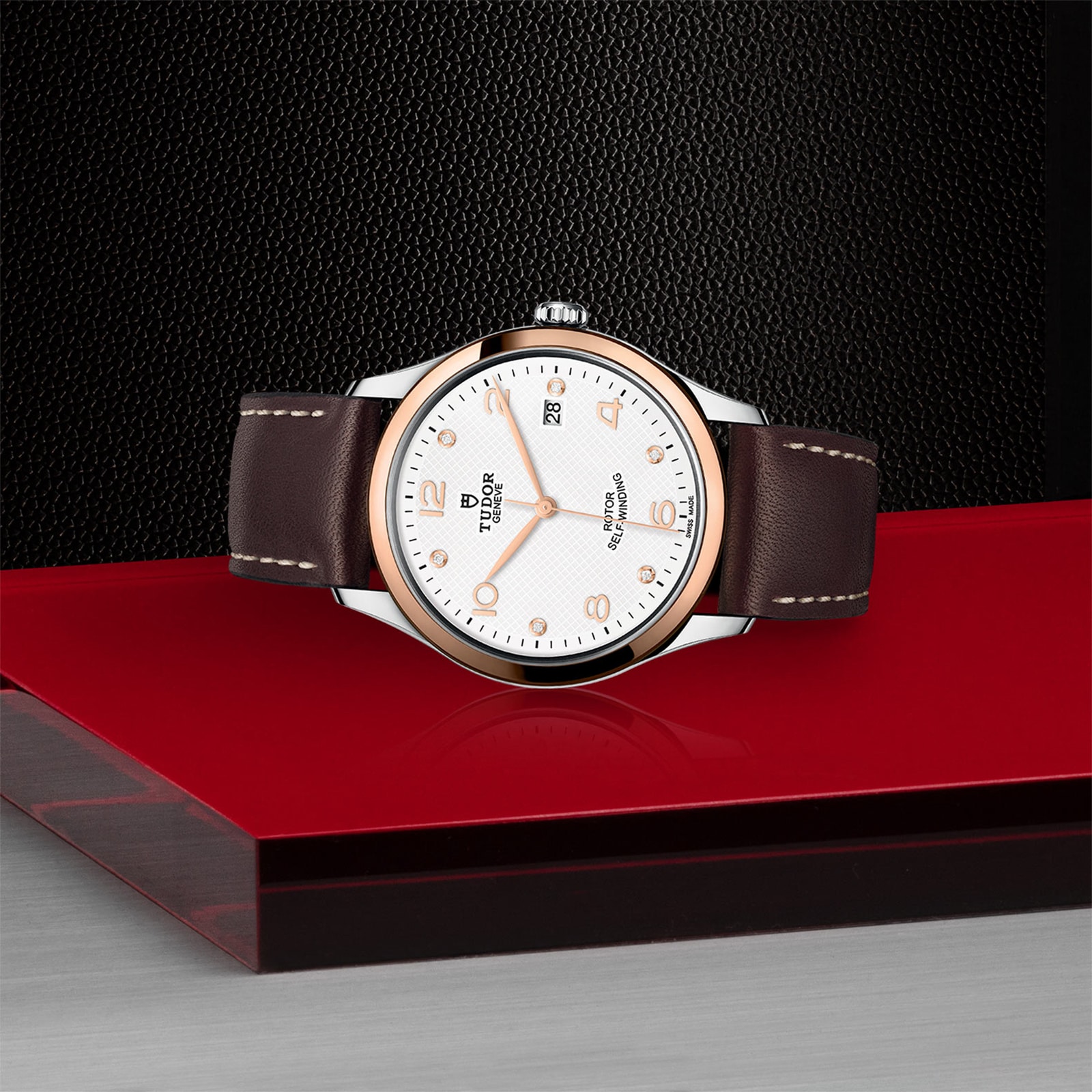 Tudor 1926 M91551-0012 | 39mm Automatic Watch | White Dial & Leather Strap - Image 3