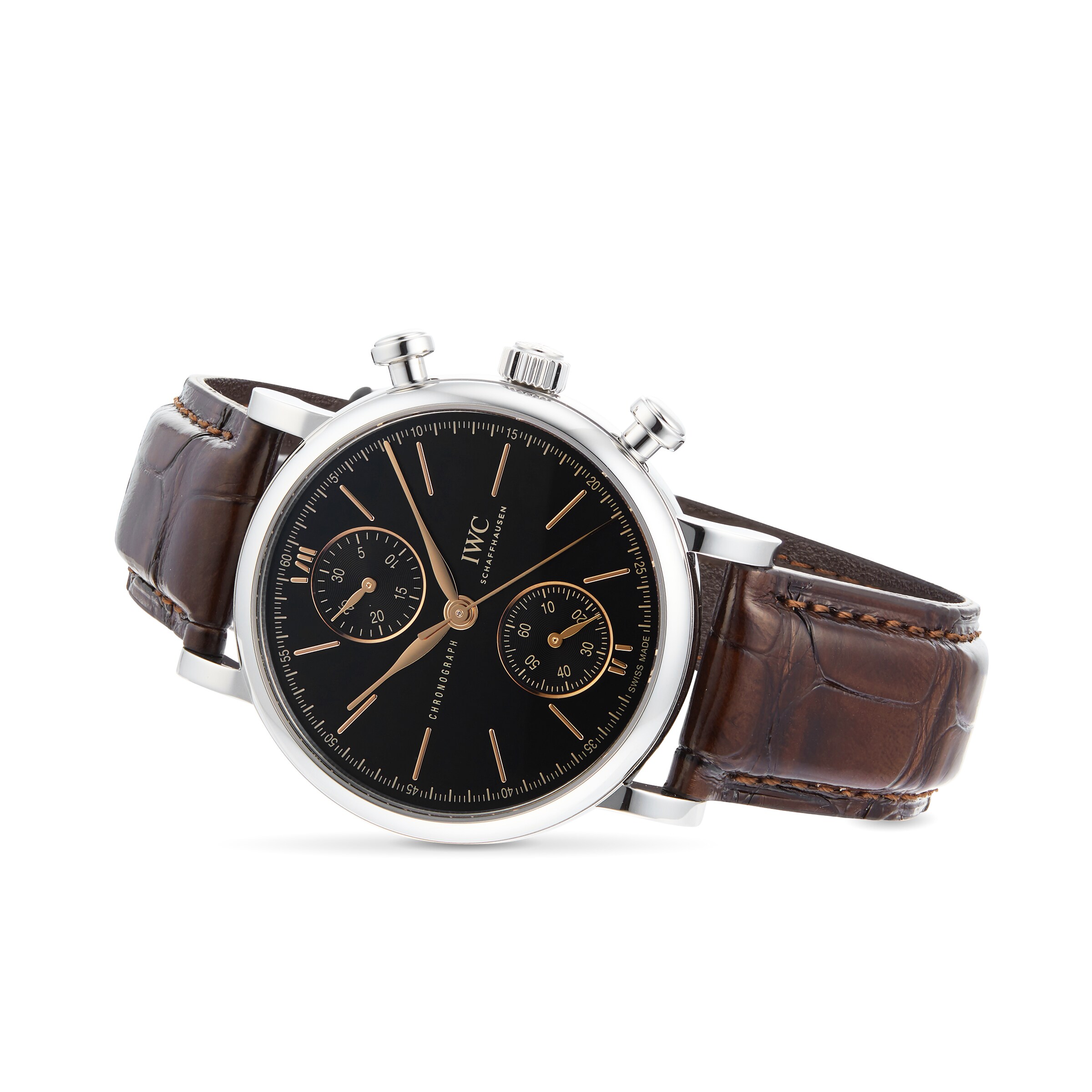 IWC Portofino IW391404 Automatic Chronograph - 39mm Stainless Steel Black Dial - Image 3