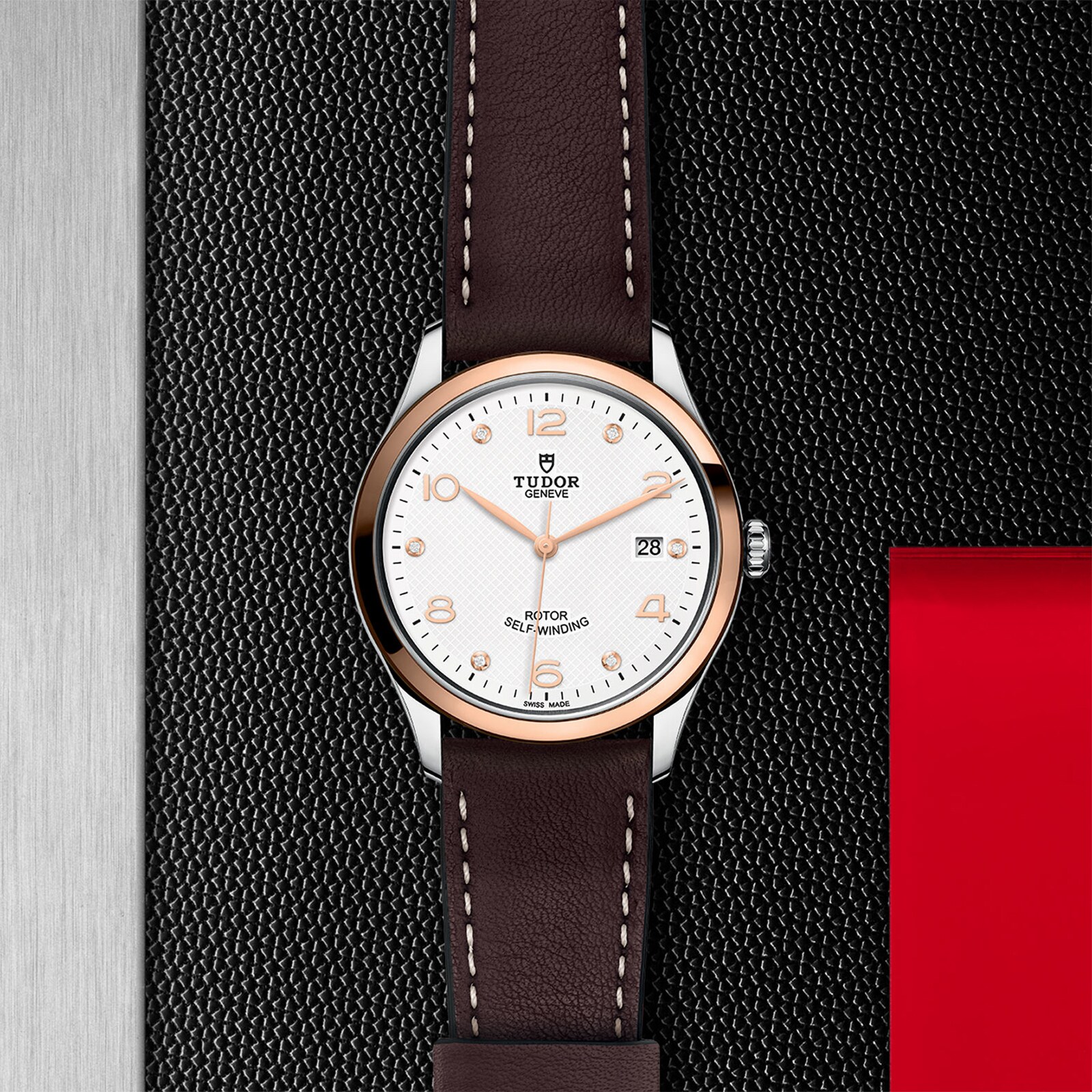 Tudor 1926 M91551-0012 | 39mm Automatic Watch | White Dial & Leather Strap - Image 4