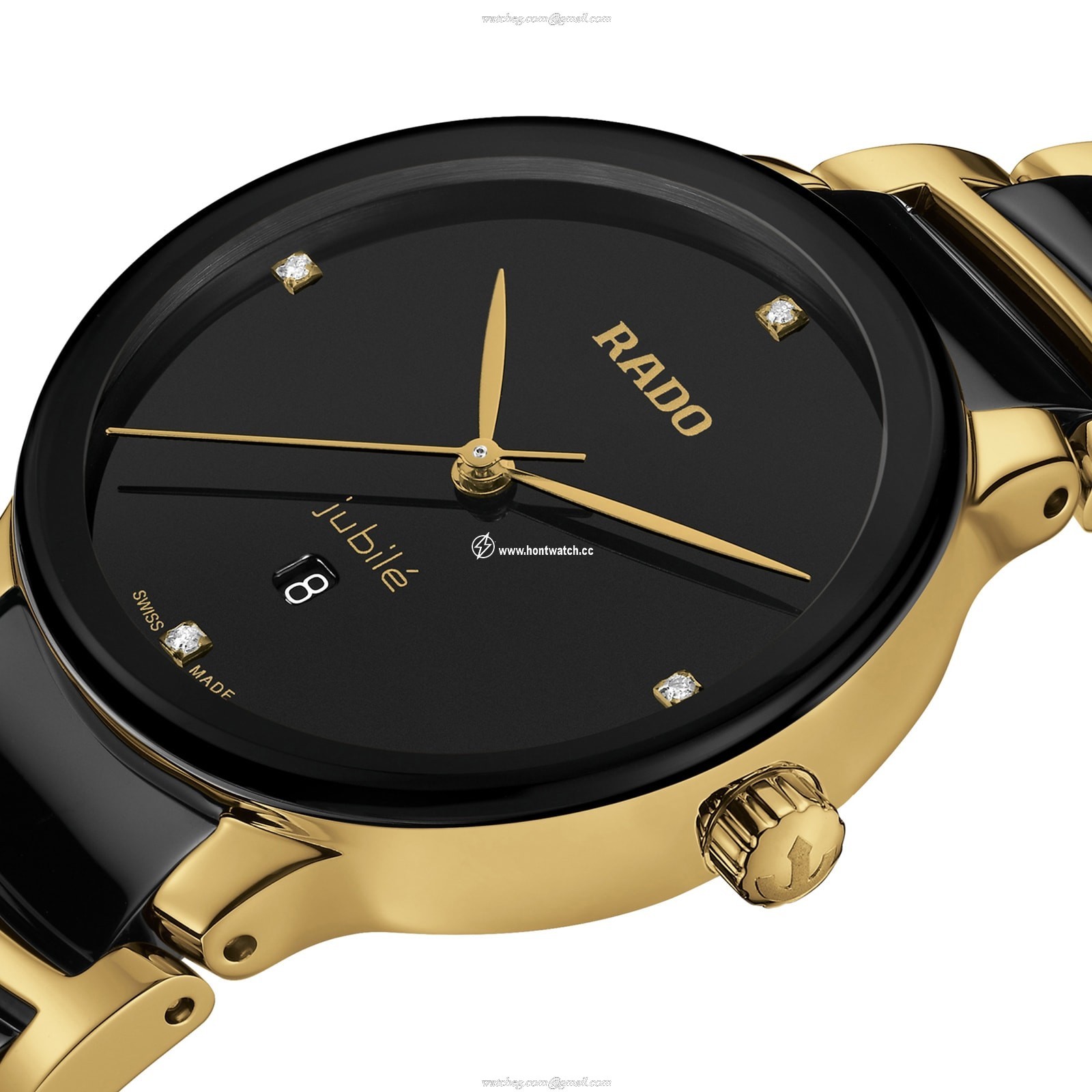 Rado Centrix R30025712 | Black Dial | 30mm Stainless Steel | Quartz Watch - Image 2