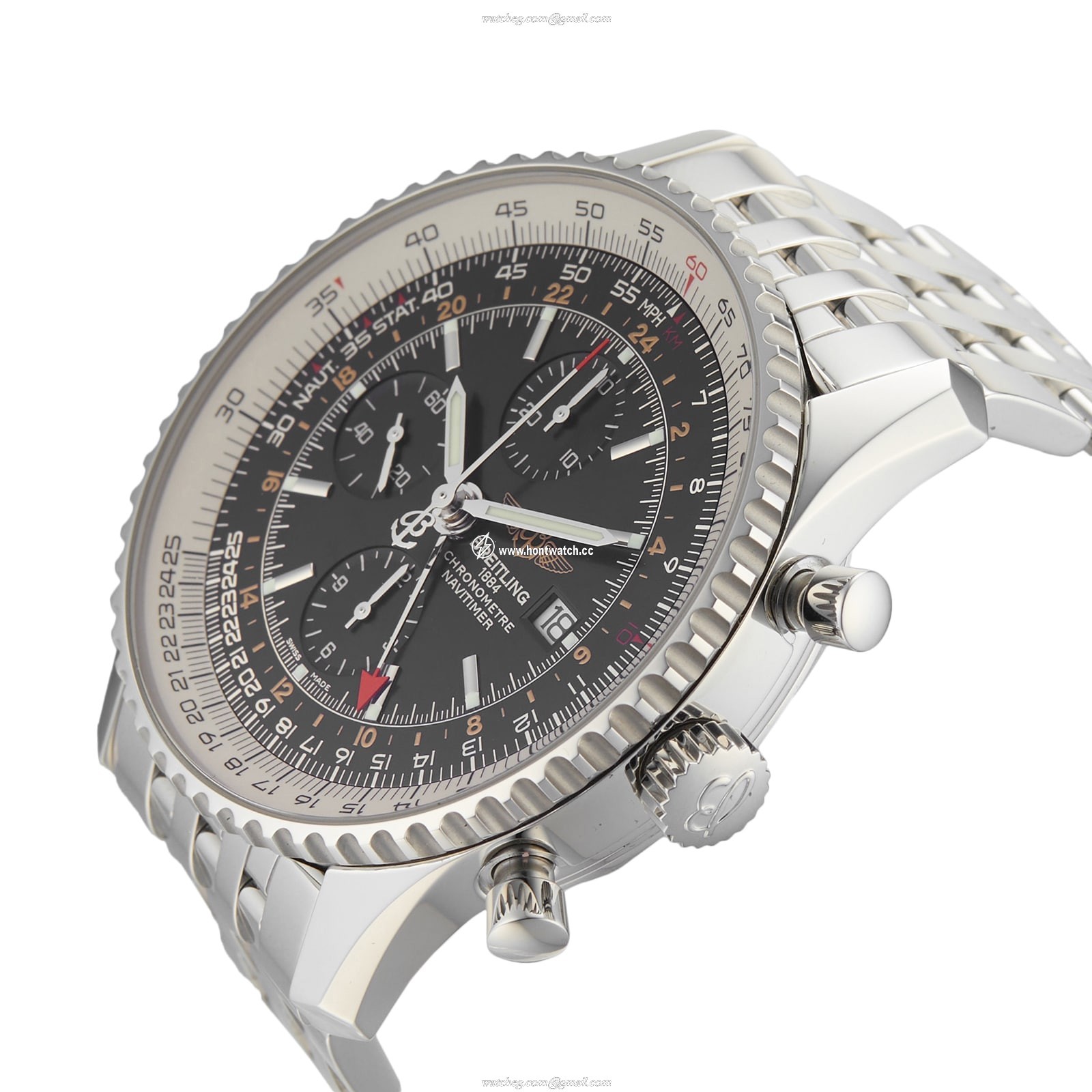 Breitling Navitimer A2432212/B726 | 46mm Automatic Black Dial | Stainless Steel - Image 2