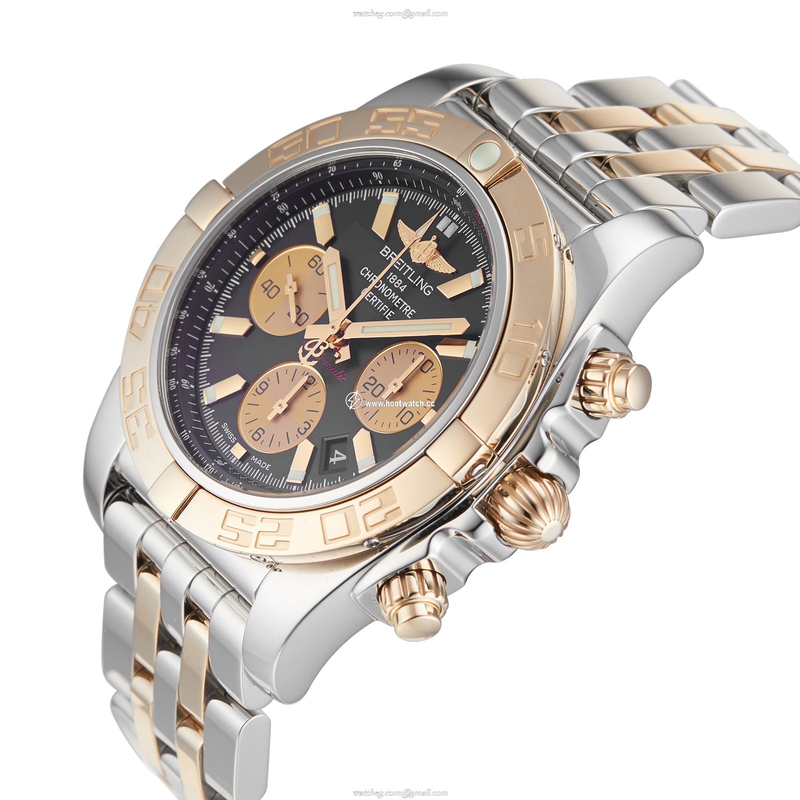Breitling Chronomat 44 Automatic Black - Stainless Steel Rose Gold | 500M - Image 2