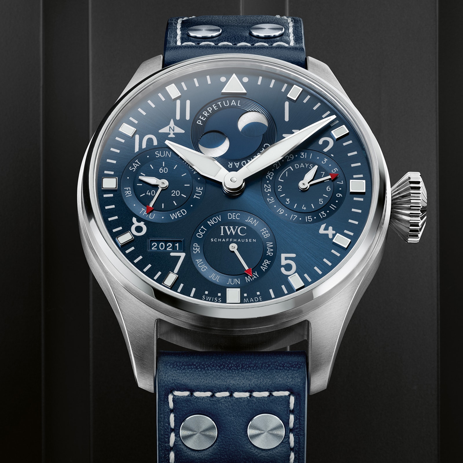 IWC Pilot IW503605 Automatic Watch - 46mm Stainless Steel - Blue Dial - Image 3