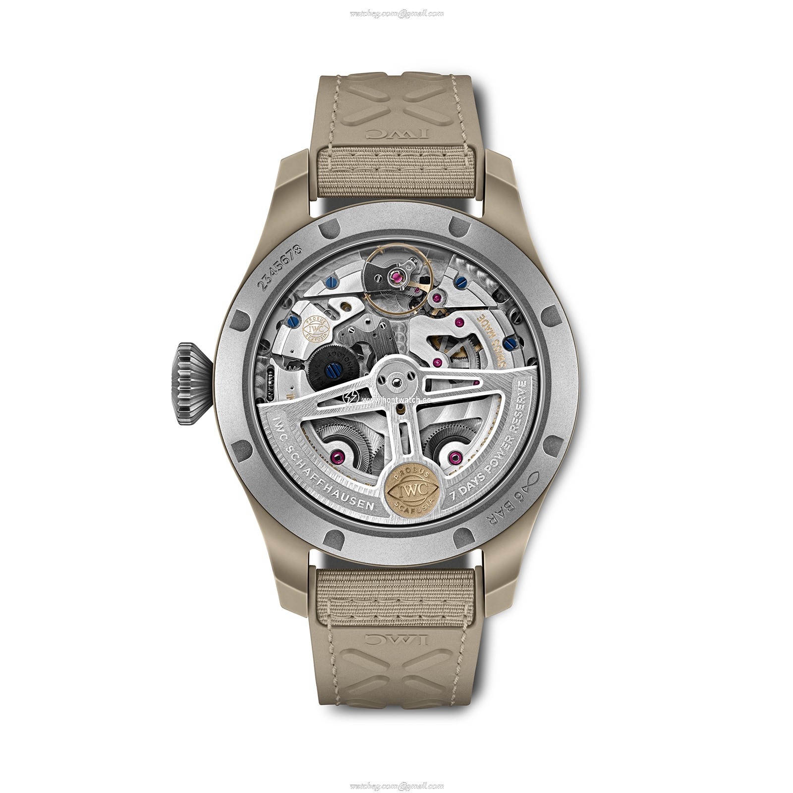 IWC Pilot IW503004 Automatic Watch - 46mm Ceramic Case - Beige Dial - Image 2