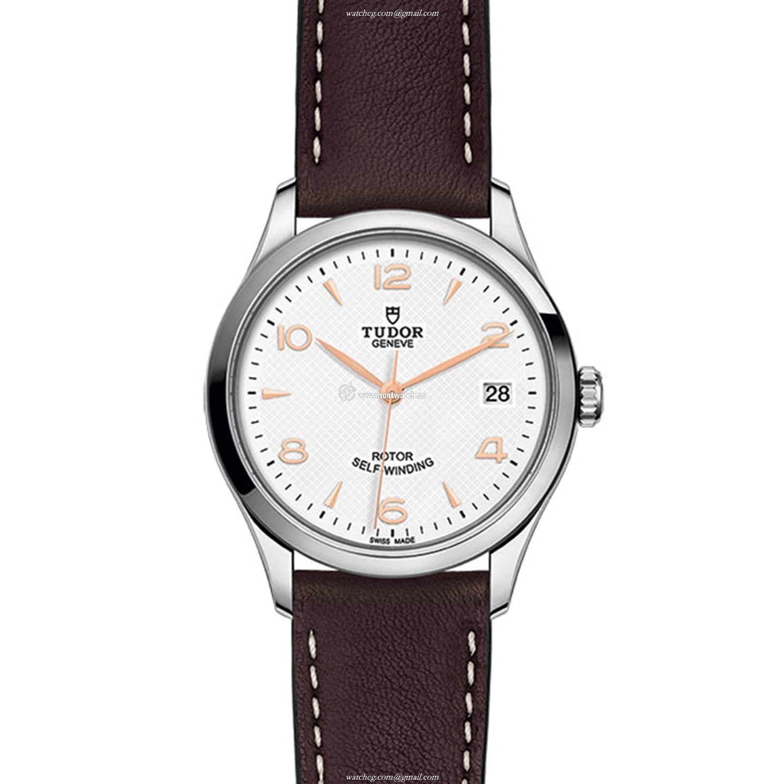 Tudor 1926 M91450-0012 | 36mm Automatic Watch | White Dial & Leather Strap - Image 2