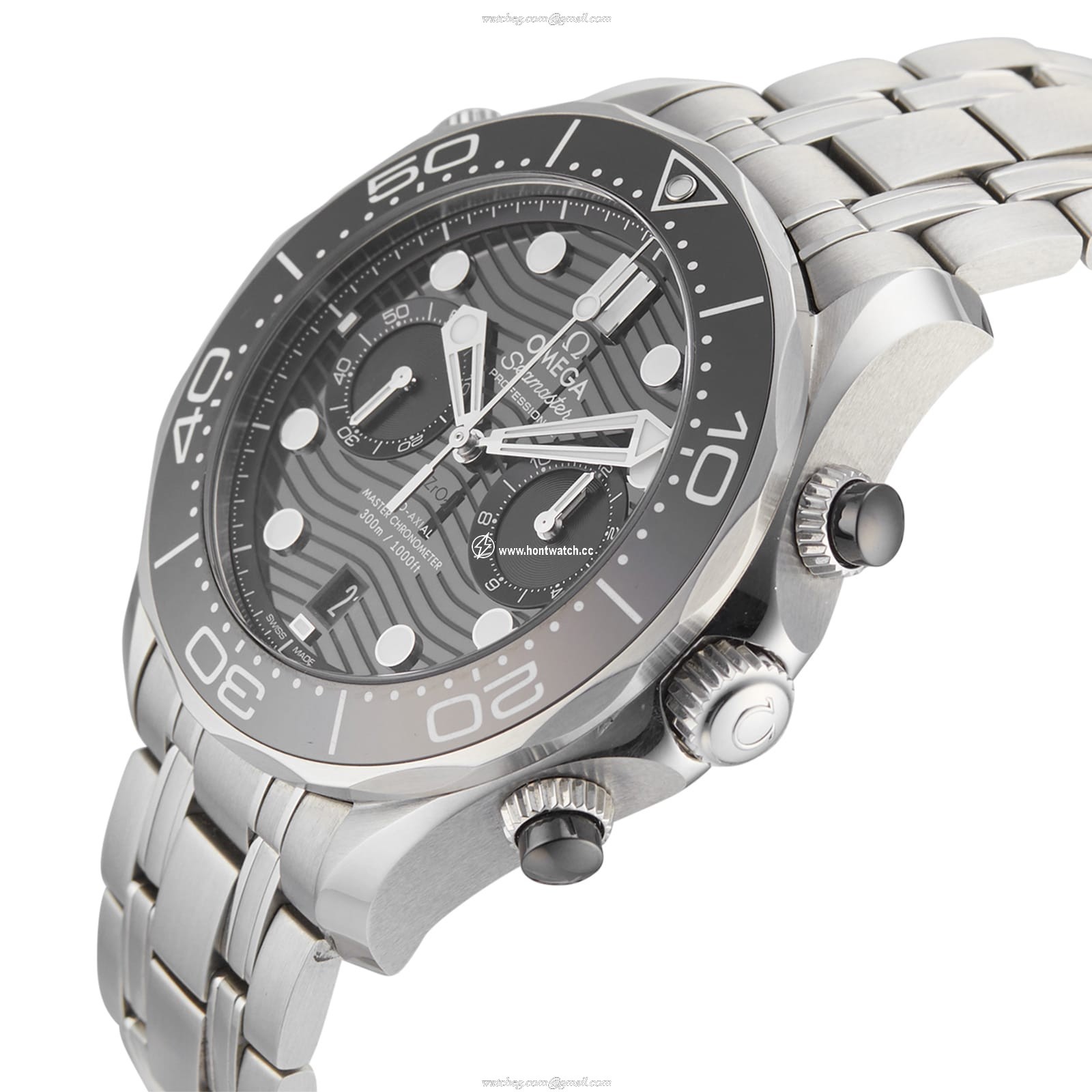 Omega Seamaster Diver 300M 44mm Automatic Black Dial Steel Watch - Image 2