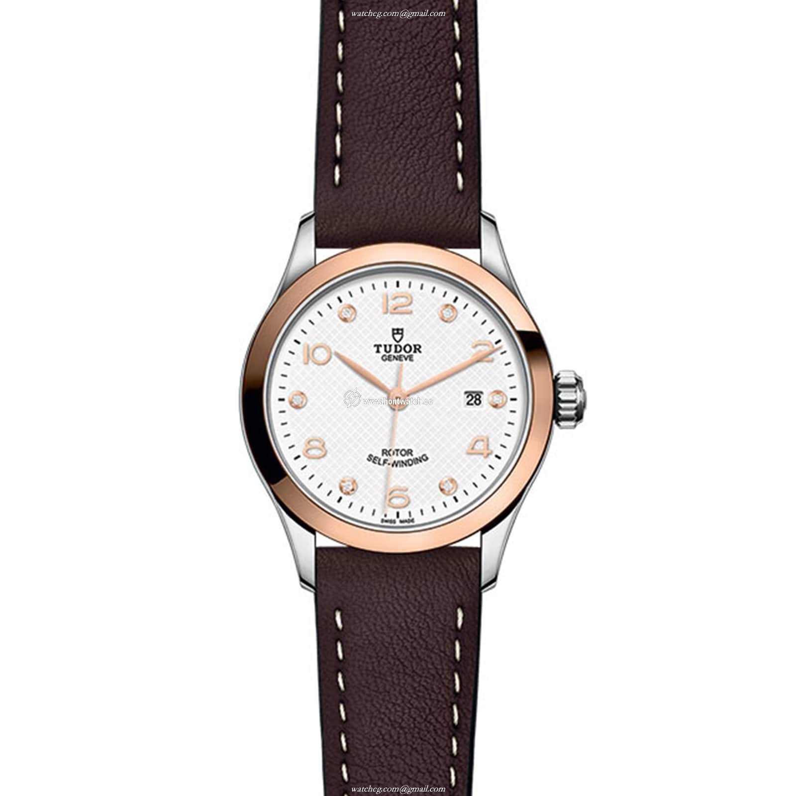 Tudor 1926 M91351-0012 | 28mm Automatic Watch | White Dial & Leather Strap - Image 2