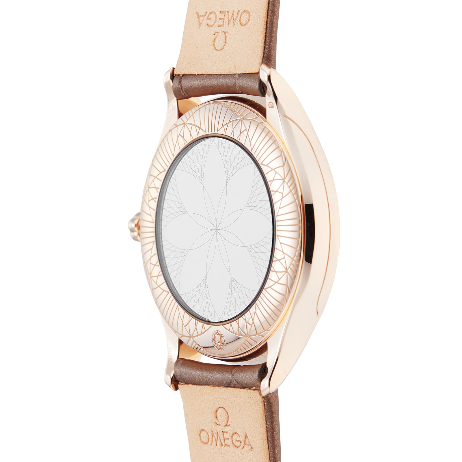 Pre-Owned Omega De Ville Ladies Watch - 36mm Rose Gold, Quartz, Brown Dial - Image 4
