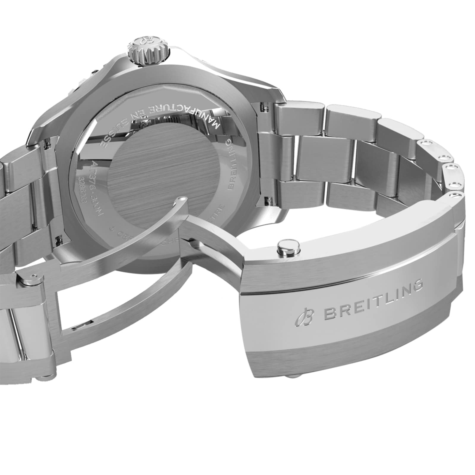 Breitling Superocean Automatic 44mm Black Dial - Stainless Steel Watch - Image 4