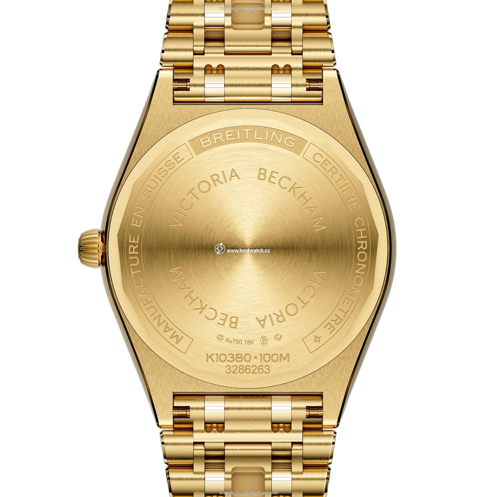 Breitling Chronomat 36mm Automatic Green Dial - 18ct Yellow Gold Watch - Image 2
