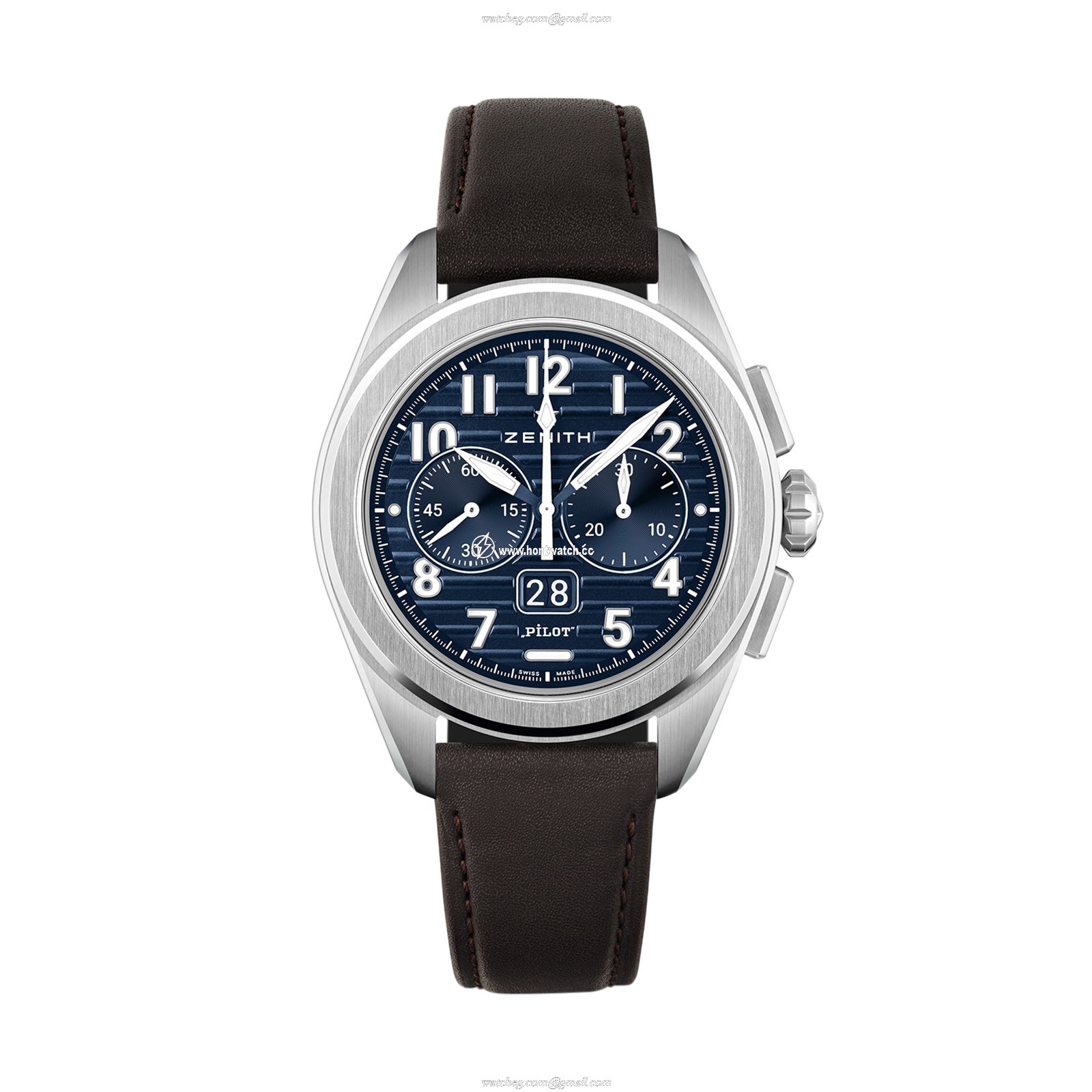 Zenith Pilot Automatic Blue Dial 42.5mm Stainless Steel Watch - Image 2