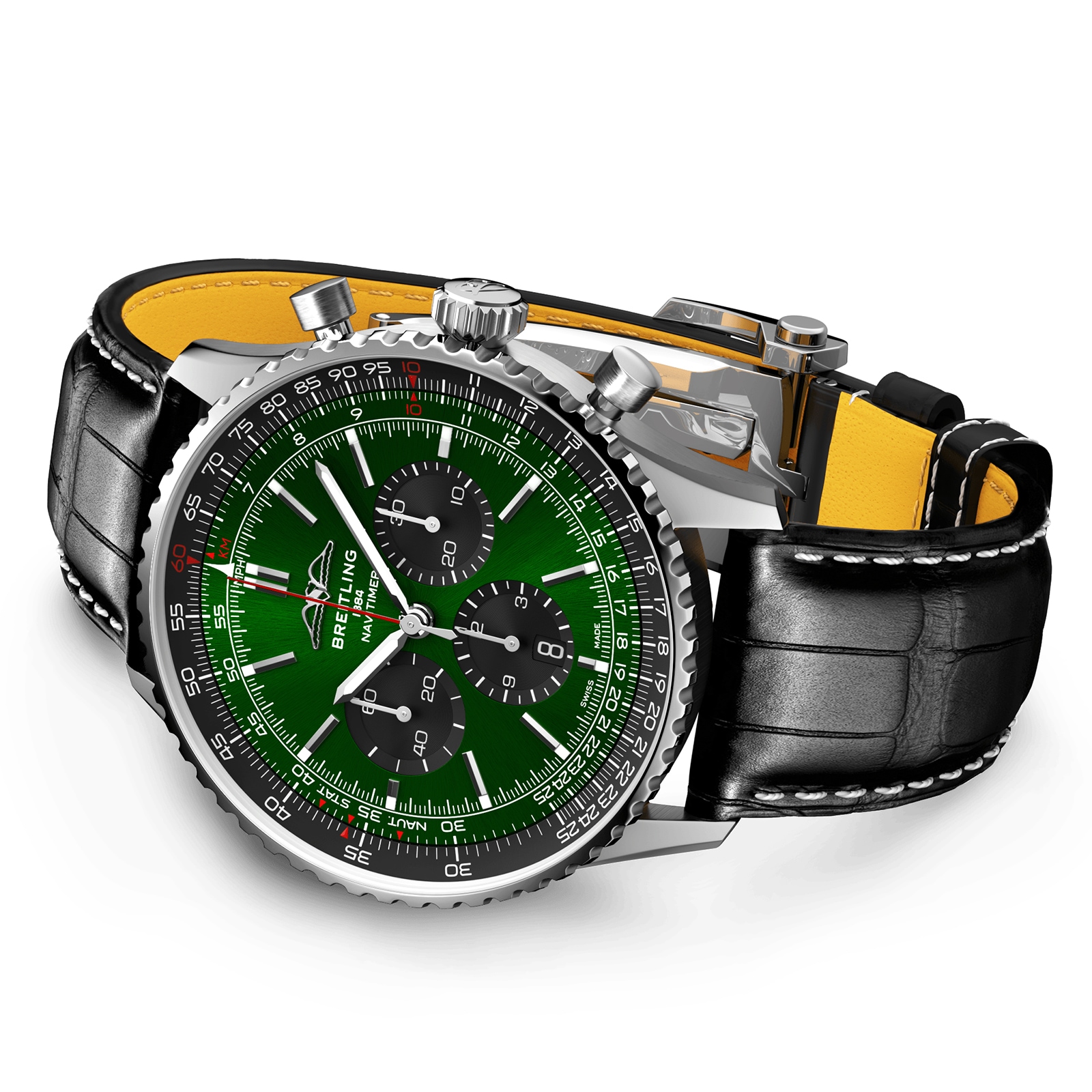 Breitling Navitimer AB0137241L1P1 | 46mm Stainless Steel | Green Dial Automatic - Image 3