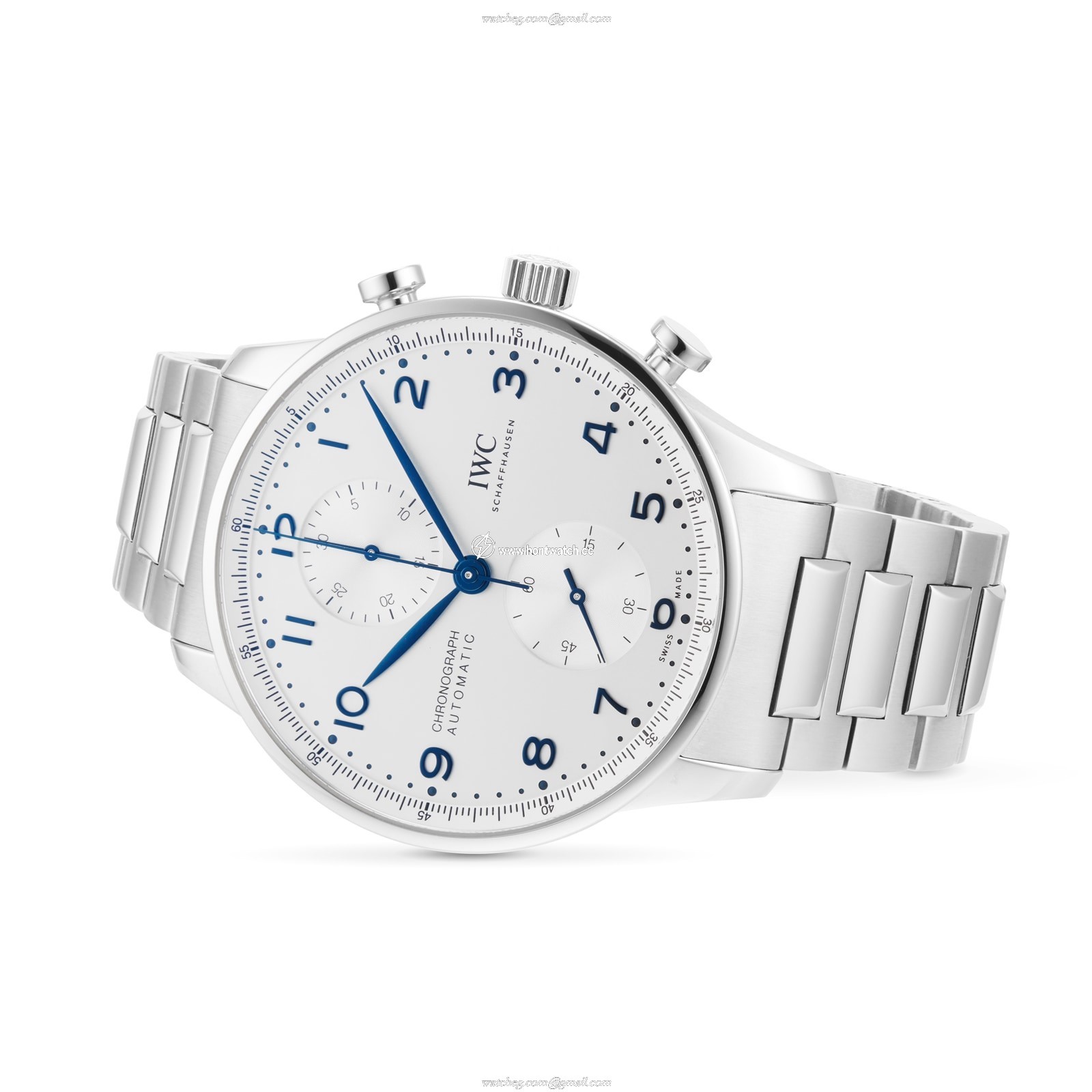 IWC Portugieser IW371617 Automatic Chronograph - 41mm Stainless Steel - White Dial - Image 2