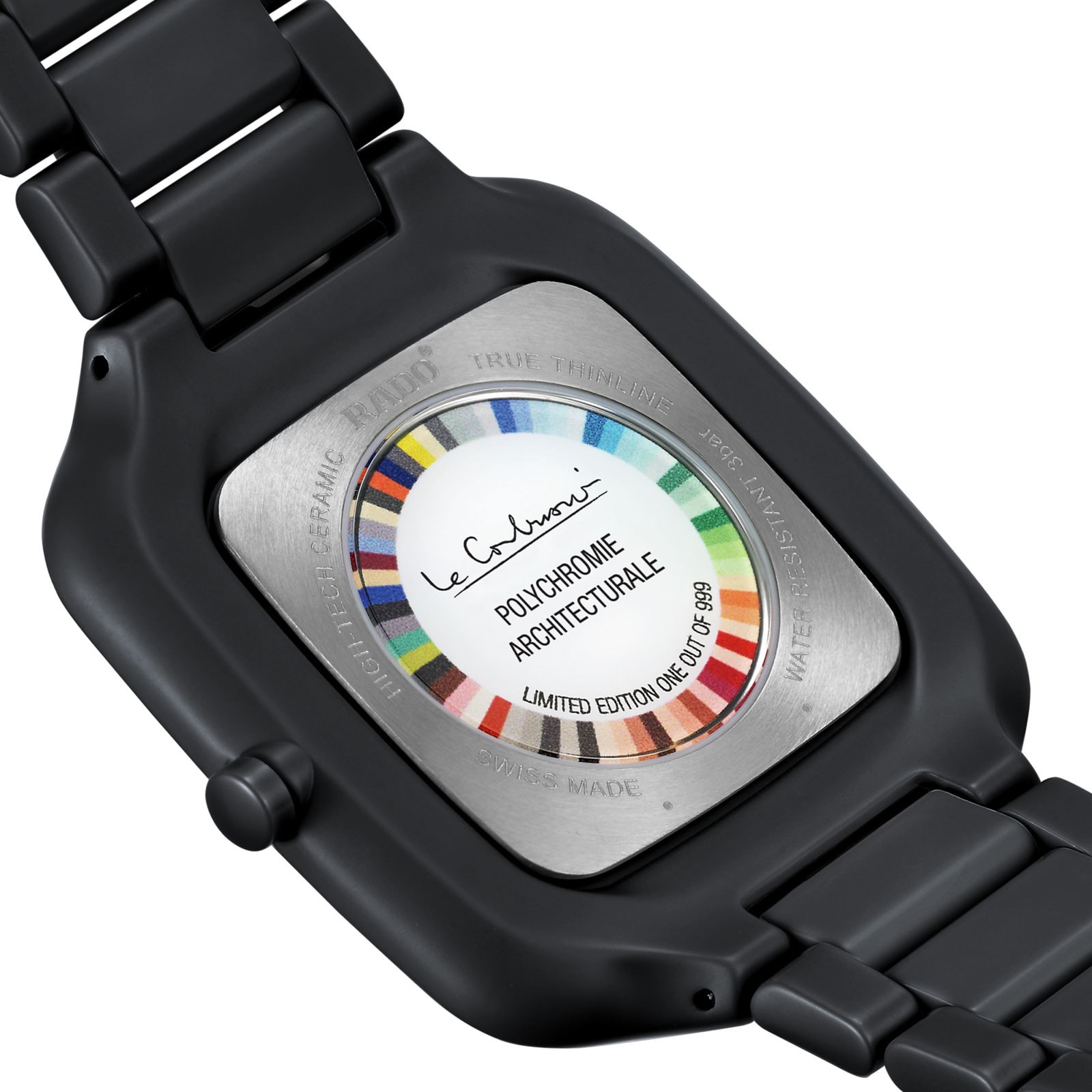 Rado True Square R27062152 Ceramic & Titanium Quartz Black Watch | 37mm - Image 3