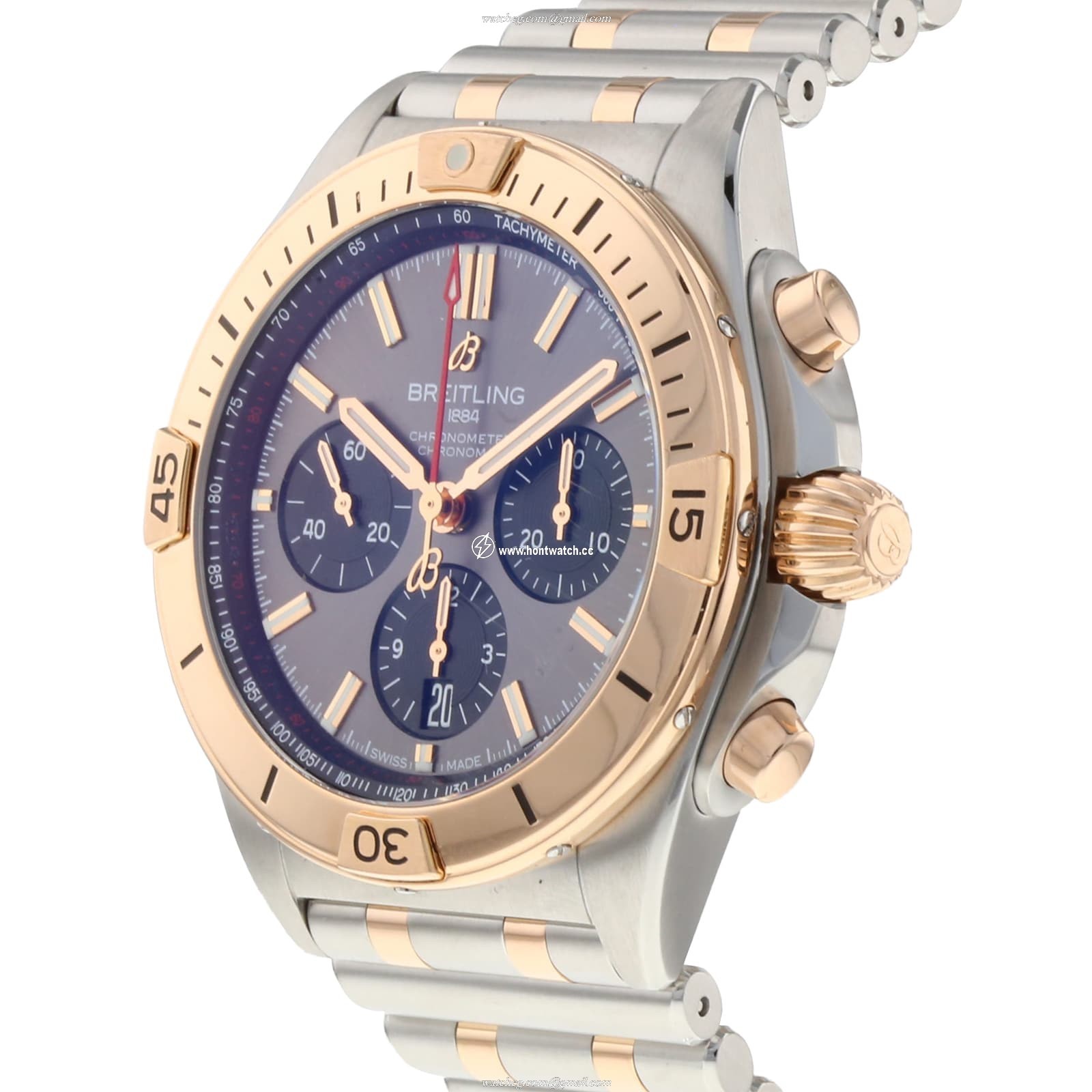 Breitling Chronomat Automatic Grey Dial - 42mm Stainless Steel & Rose Gold - Image 2