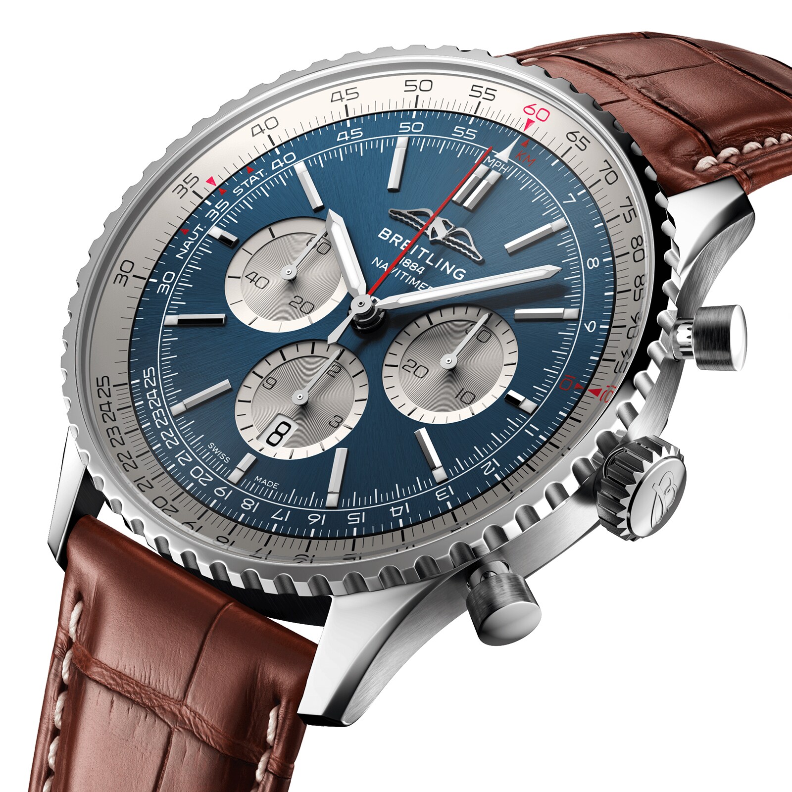 Breitling Navitimer AB0137211C1P1 | 46mm Stainless Steel Automatic Blue Watch - Image 3