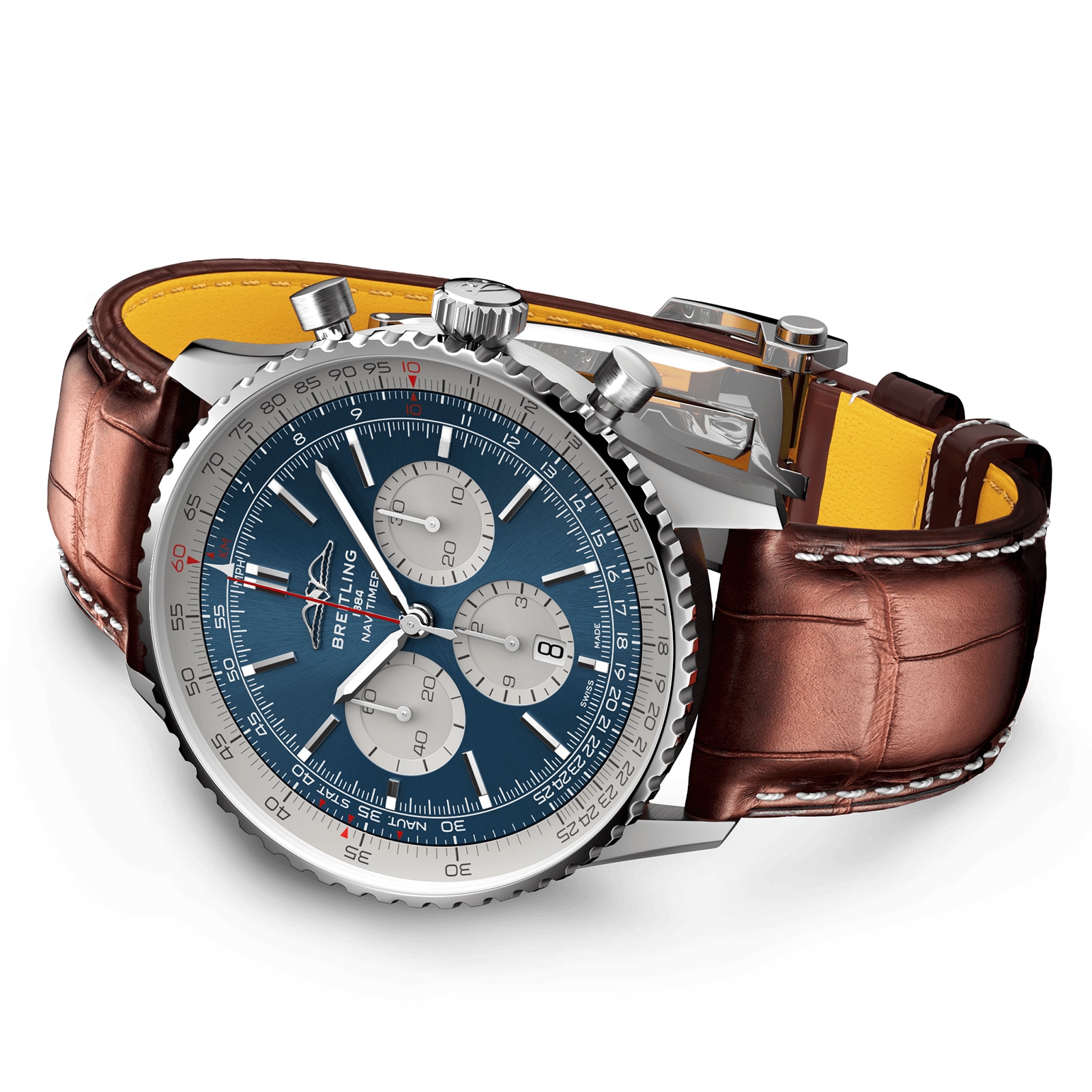 Breitling Navitimer AB0137211C1P1 | 46mm Stainless Steel Automatic Blue Watch - Image 4