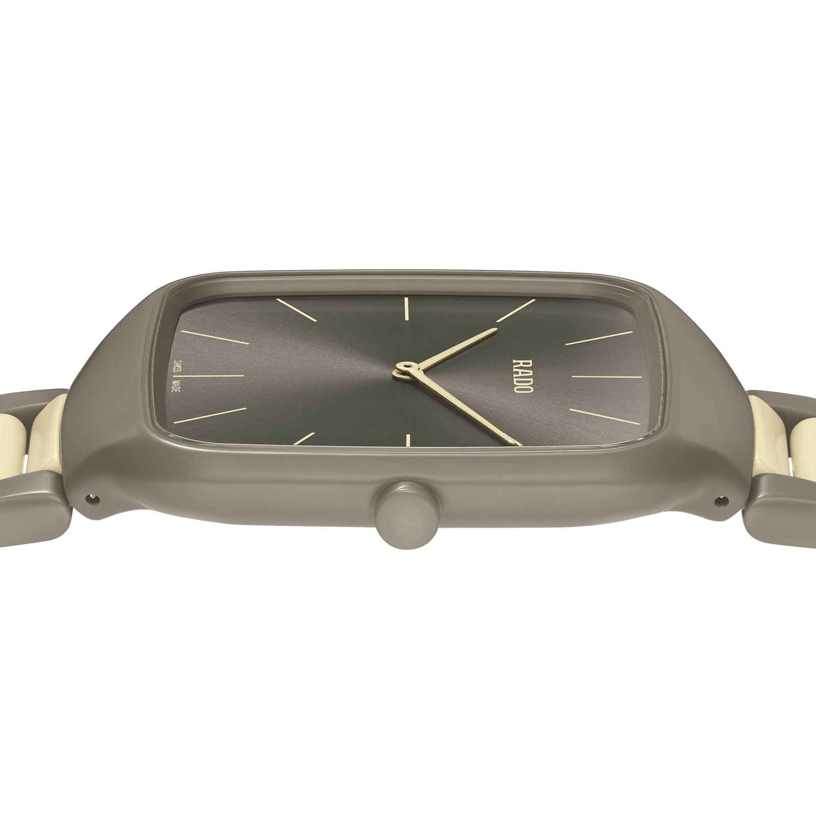 Rado True Square Ceramic Titanium Quartz Grey Watch | 37mm Unisex - Image 4