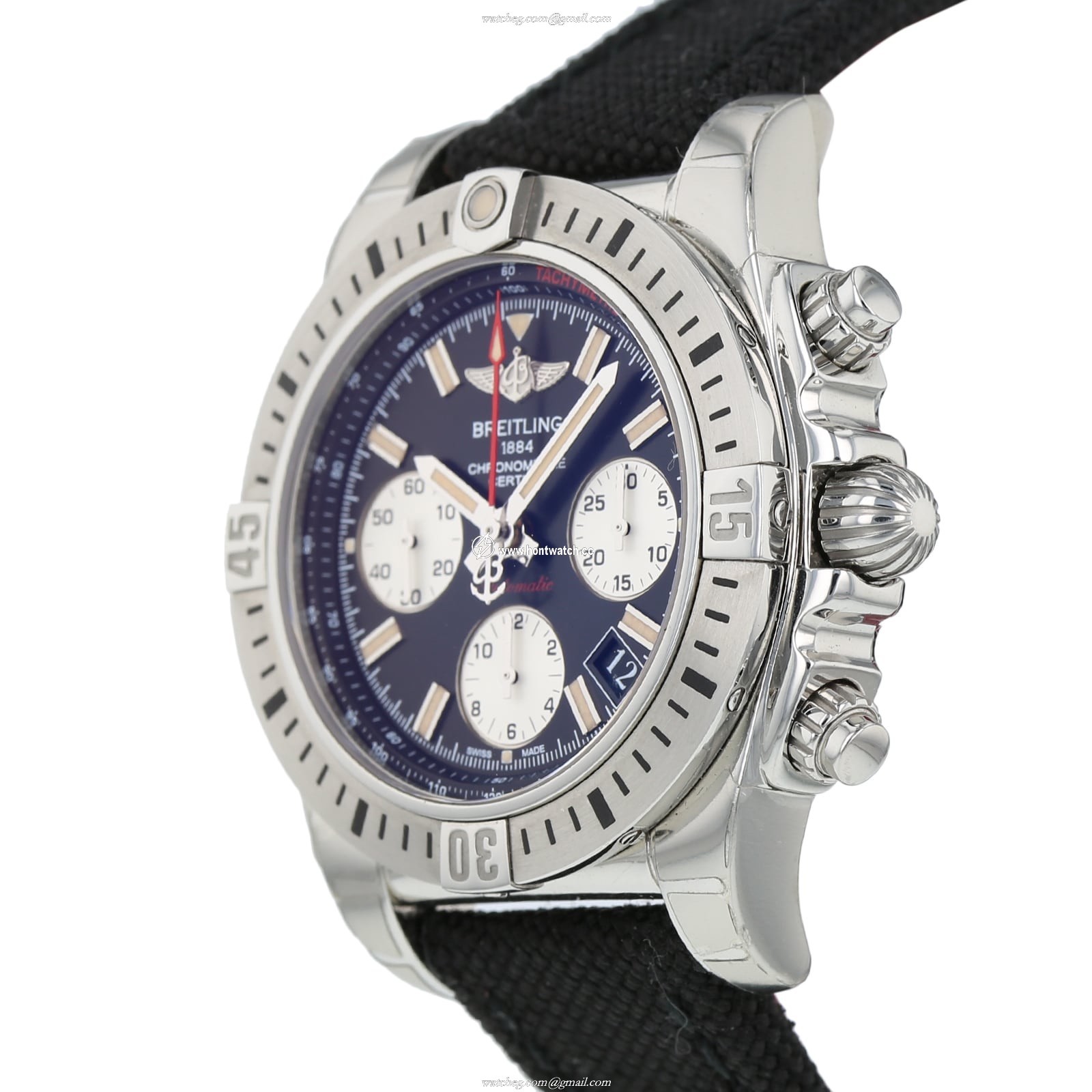 Pre-Owned Breitling Chronomat 41 Automatic Black Dial - Stainless Steel - Image 2