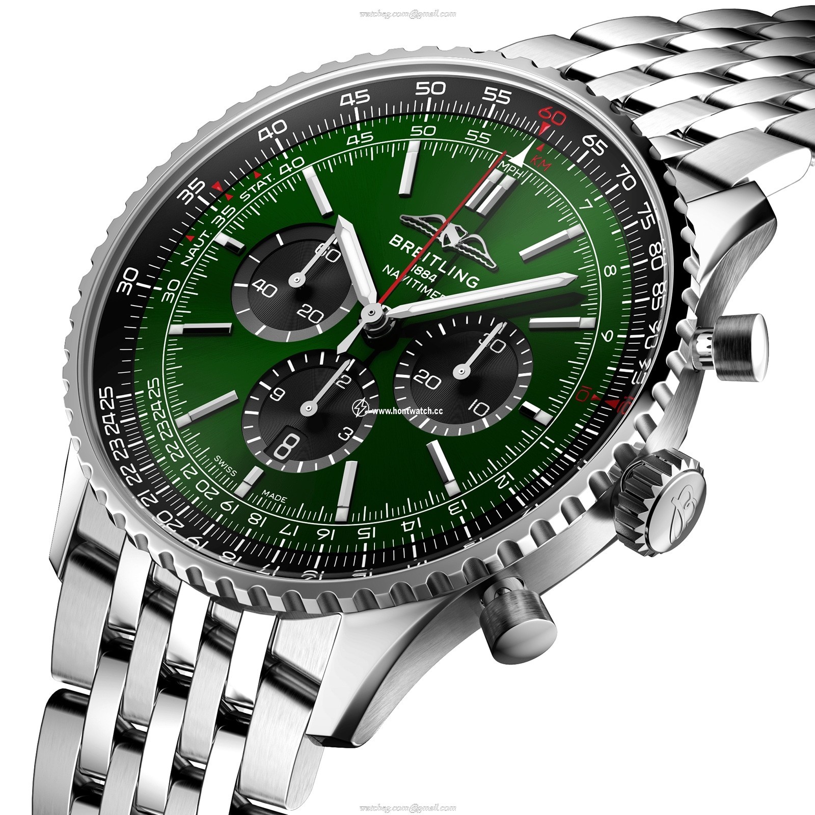 Breitling Navitimer AB0137241L1A1 | 46mm Green Dial | Automatic Watch - Image 2