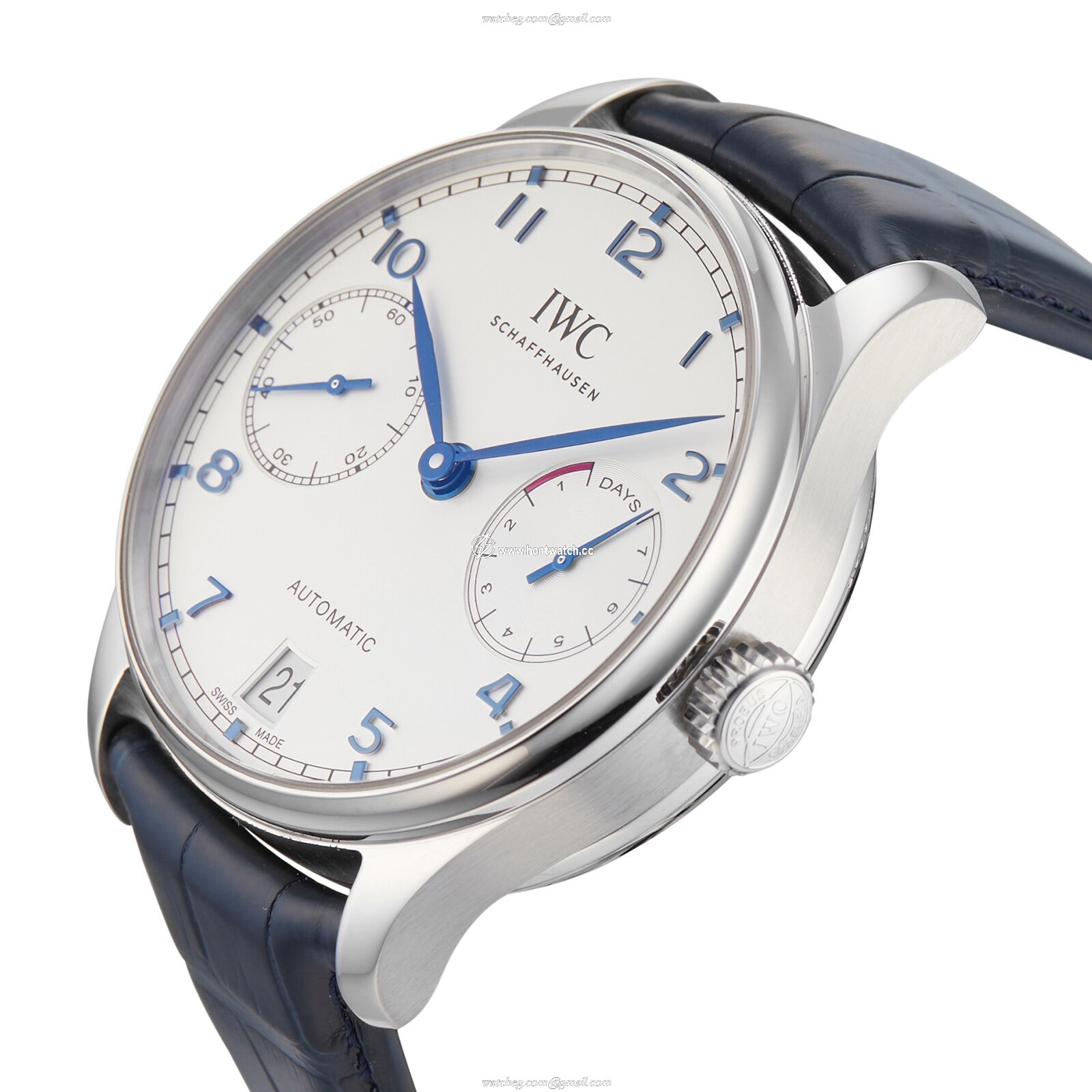 IWC Portugieser IW500705 Automatic Watch - 42mm Stainless Steel - Silver Dial - Image 2