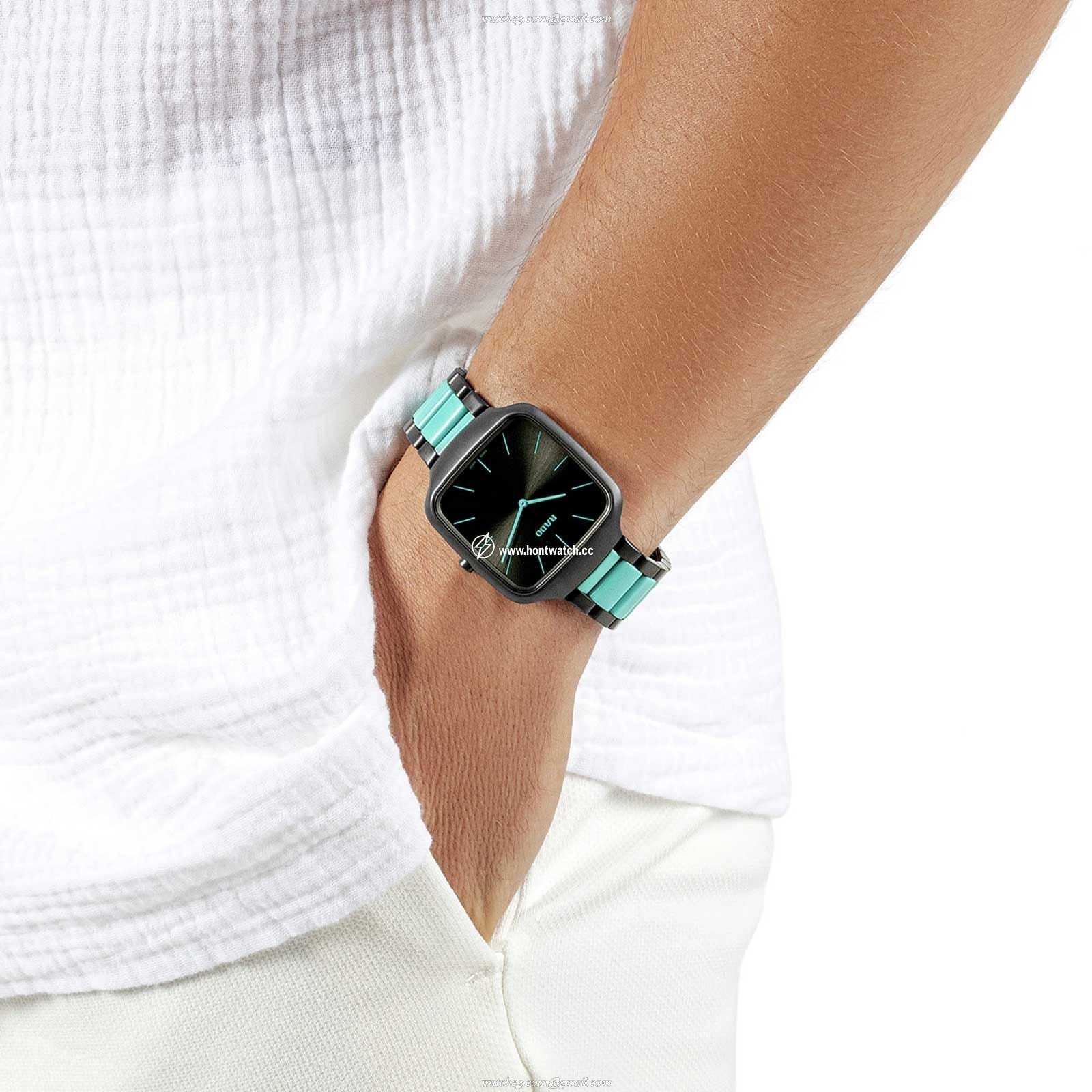 Rado True Square R27045162 | Ceramic Titanium Quartz Grey Watch | 37mm - Image 2