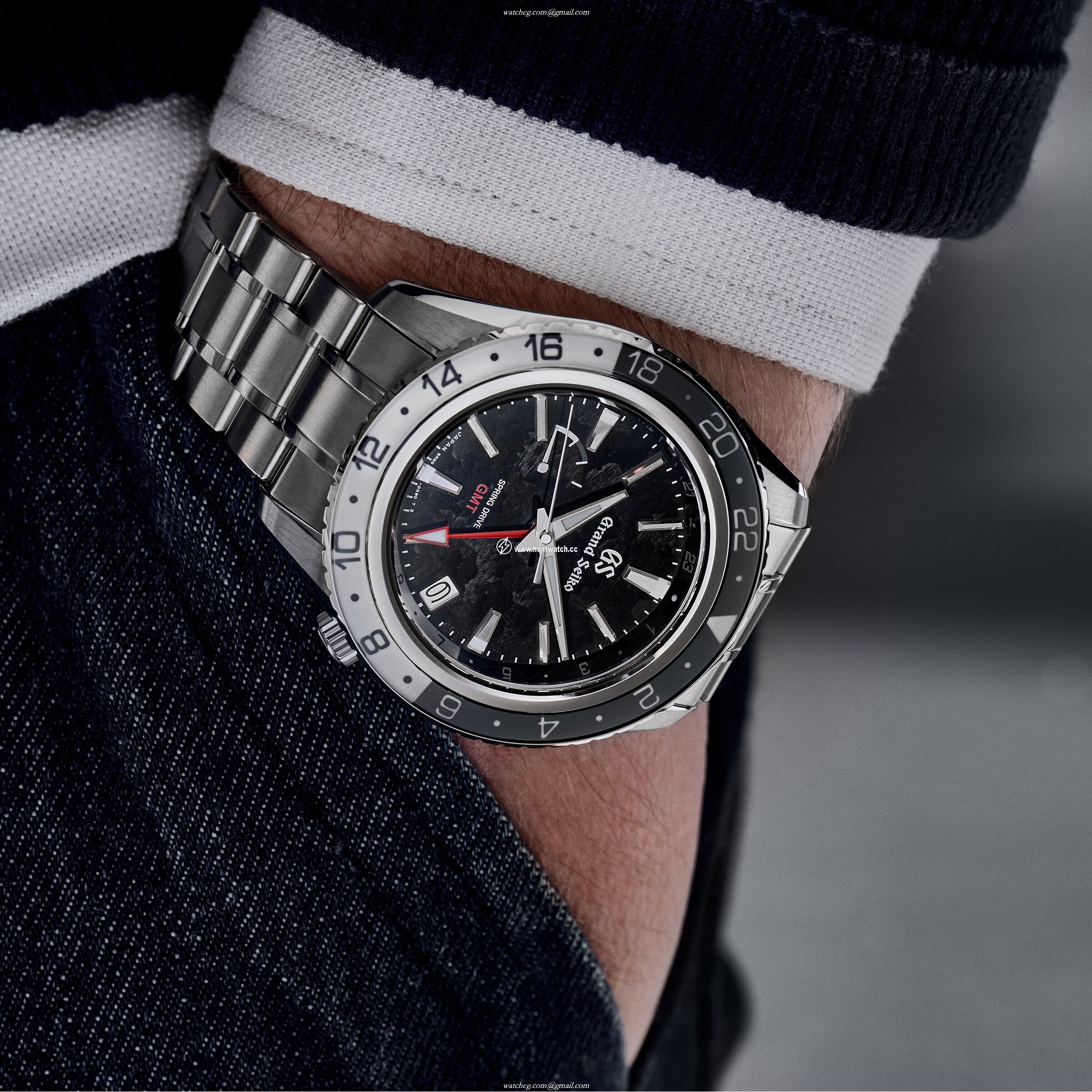Grand Seiko Sport SBGE277 Automatic Black Watch - 44mm Stainless Steel - Image 2