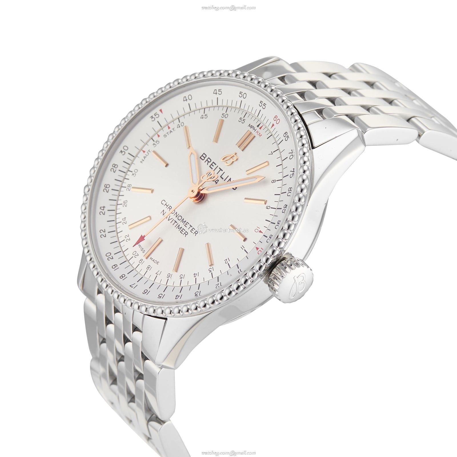 Breitling Navitimer Automatic 35mm Silver Dial | Stainless Steel Watch - Image 2