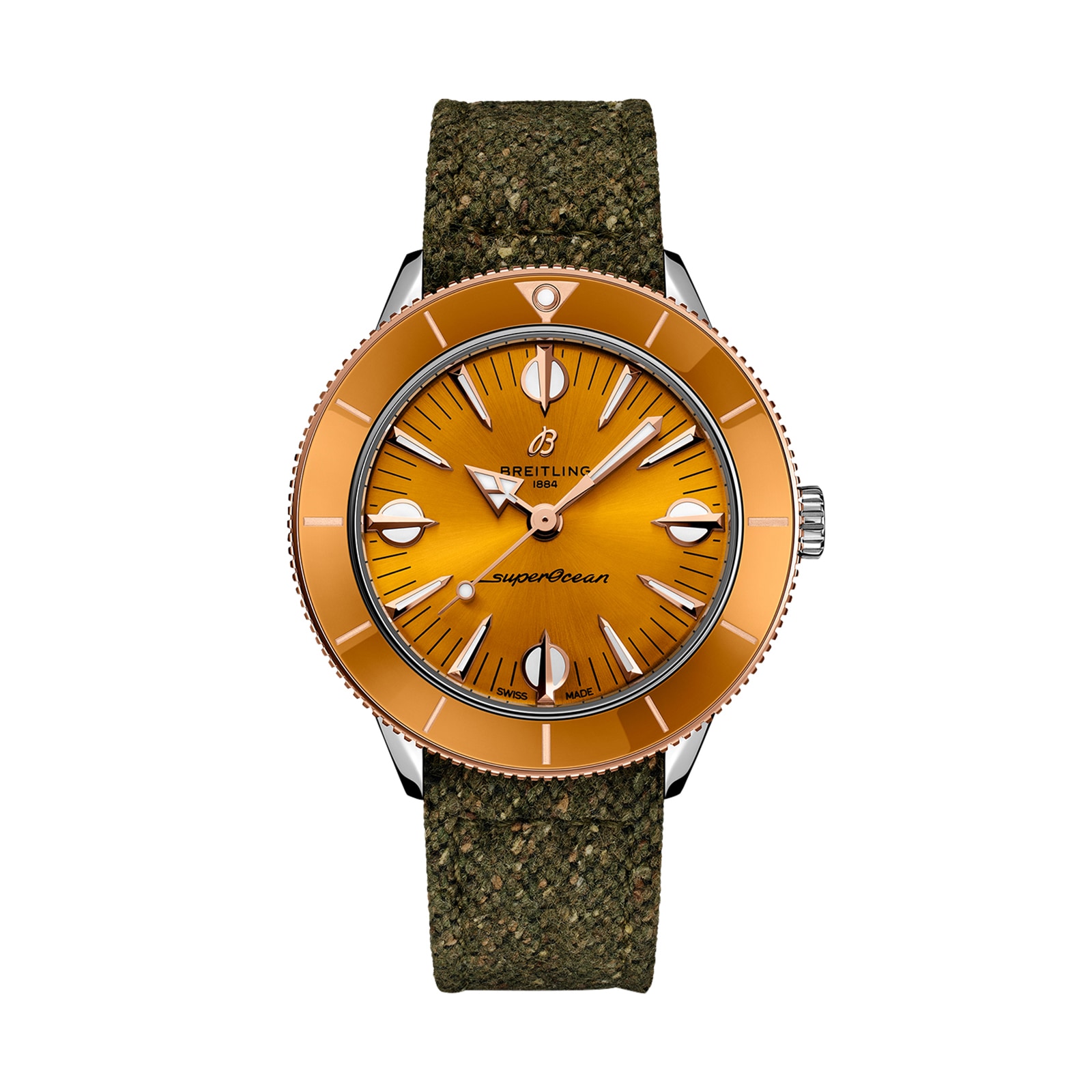 Breitling Superocean Heritage 38mm Automatic Yellow Dial - Stainless Steel - Image 3
