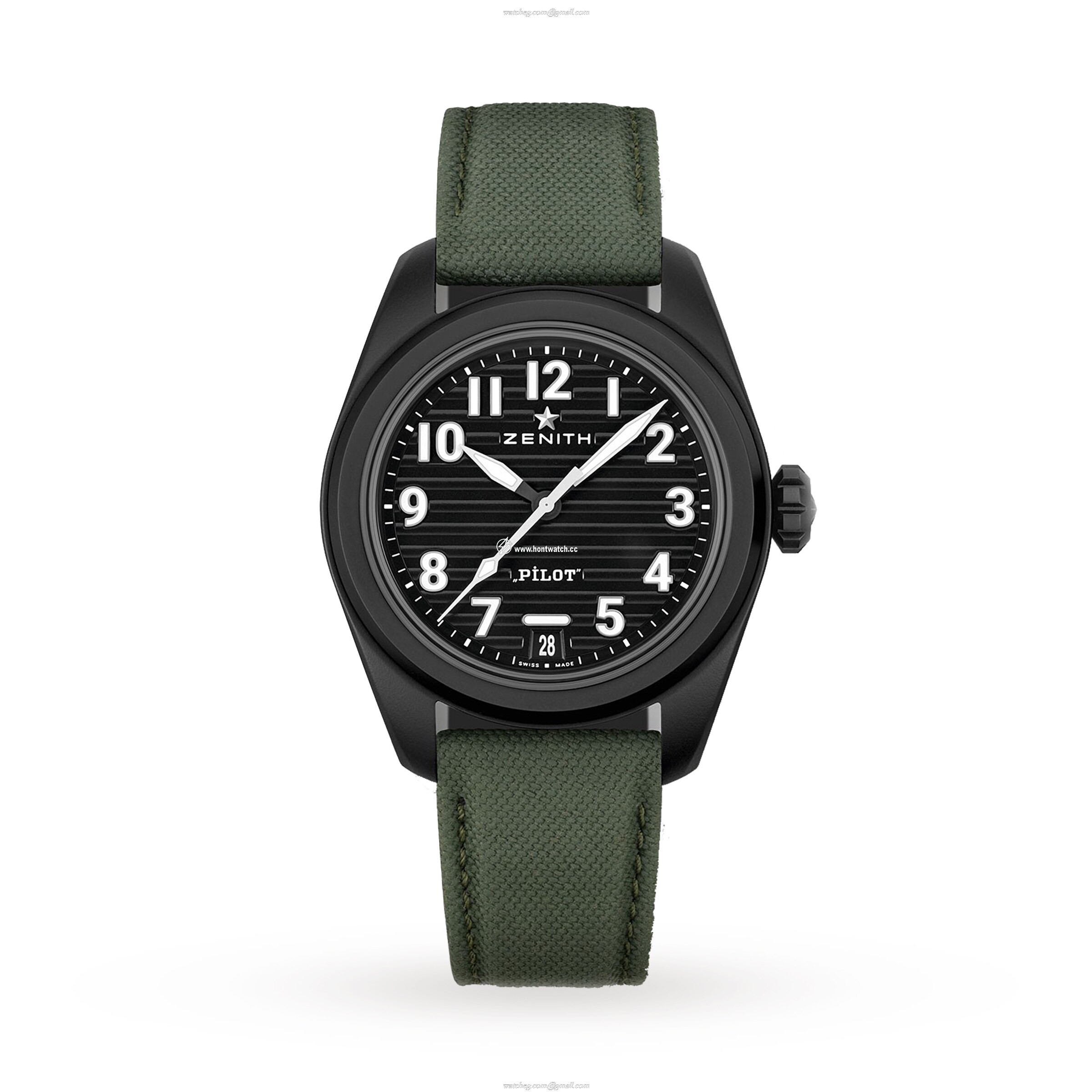 Zenith Pilot 40mm Ceramic Automatic Black Watch - El Primero Movement - Image 2