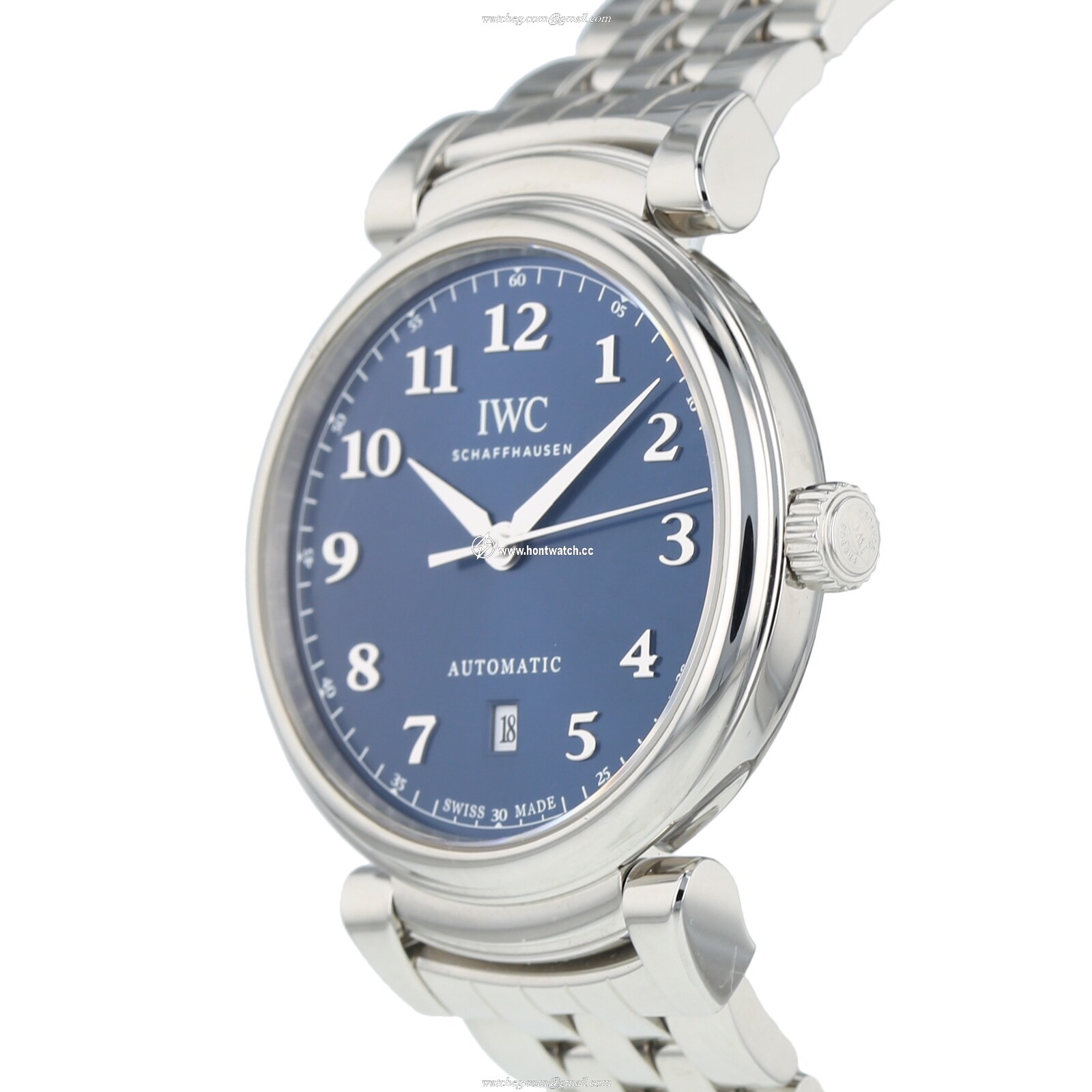 IWC Da Vinci 6199140 | 40mm Stainless Steel Quartz Blue Dial Watch - Image 2