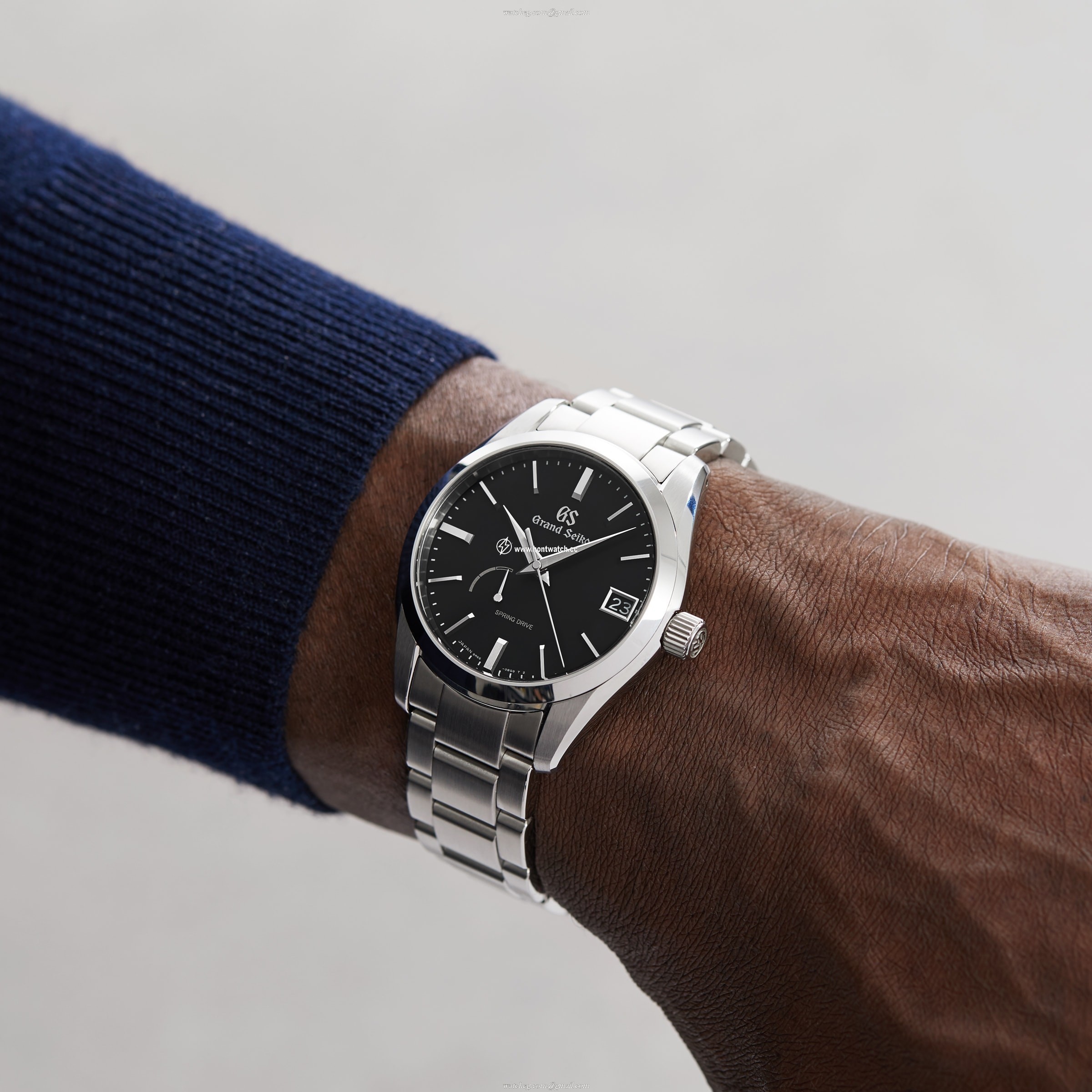 Grand Seiko Heritage SBGA467 Automatic Black Watch - 40mm Stainless Steel - Image 2