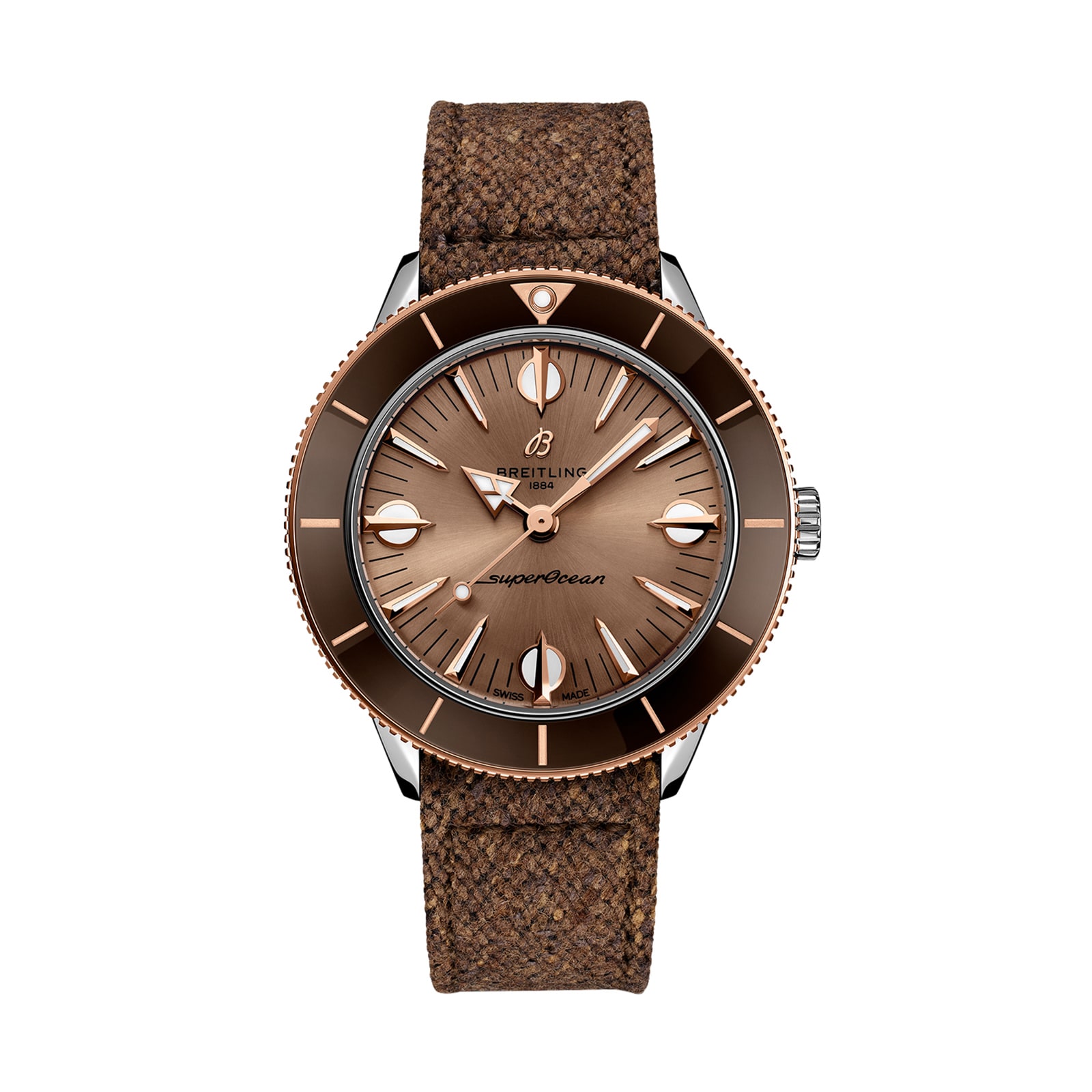 Breitling Superocean Heritage 38mm Automatic Brown Dial - Stainless Steel Watch - Image 3