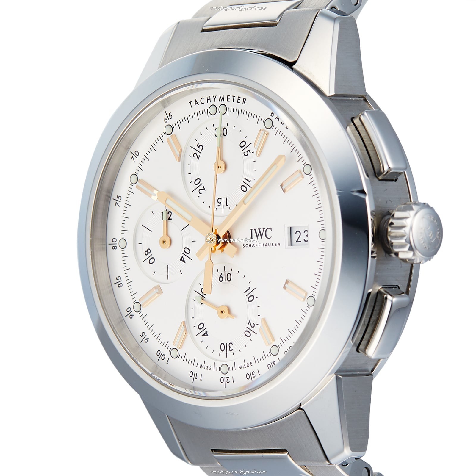 IWC Ingenieur IW380801 Automatic Chronograph - 42mm Stainless Steel - Silver Dial - Image 2