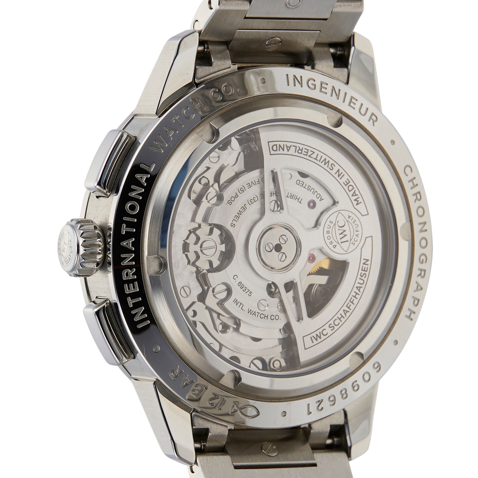 IWC Ingenieur IW380801 Automatic Chronograph - 42mm Stainless Steel - Silver Dial - Image 4