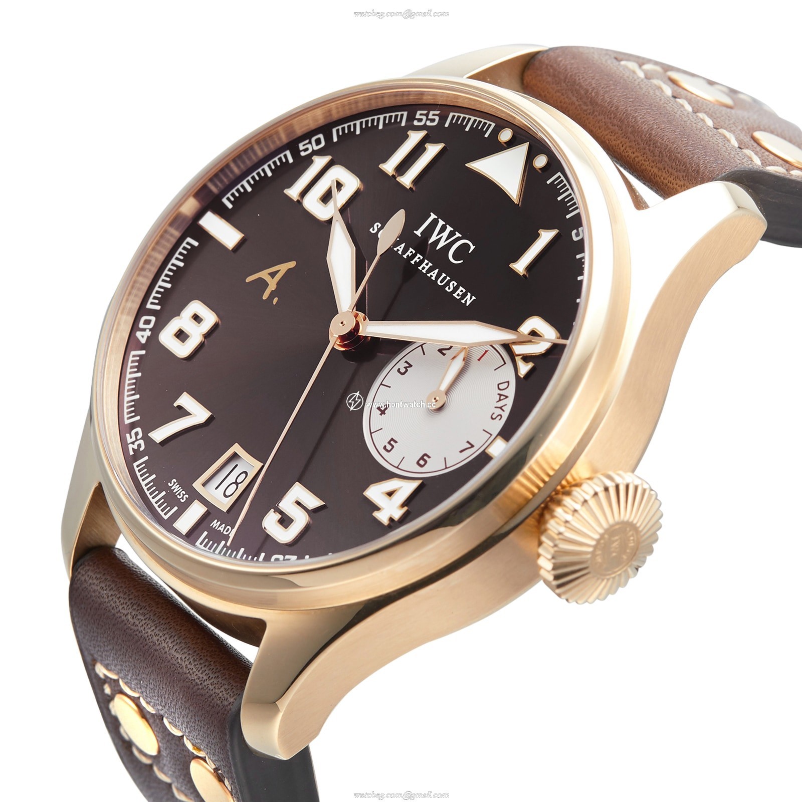IWC Pilot IW500421 Rose Gold Automatic Brown Replica Watch | 46mm - Image 2