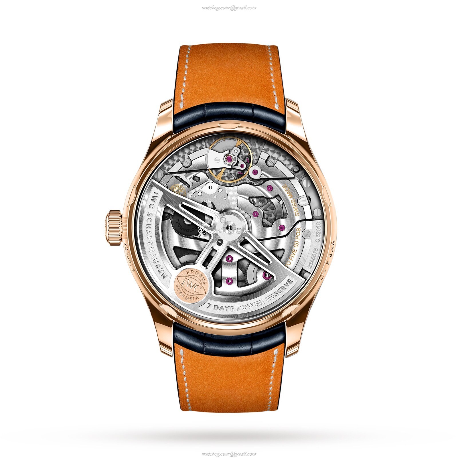 IWC Portugieser IW500713 Automatic Watch - 42.5mm Rose Gold Case - Blue Dial - Image 2