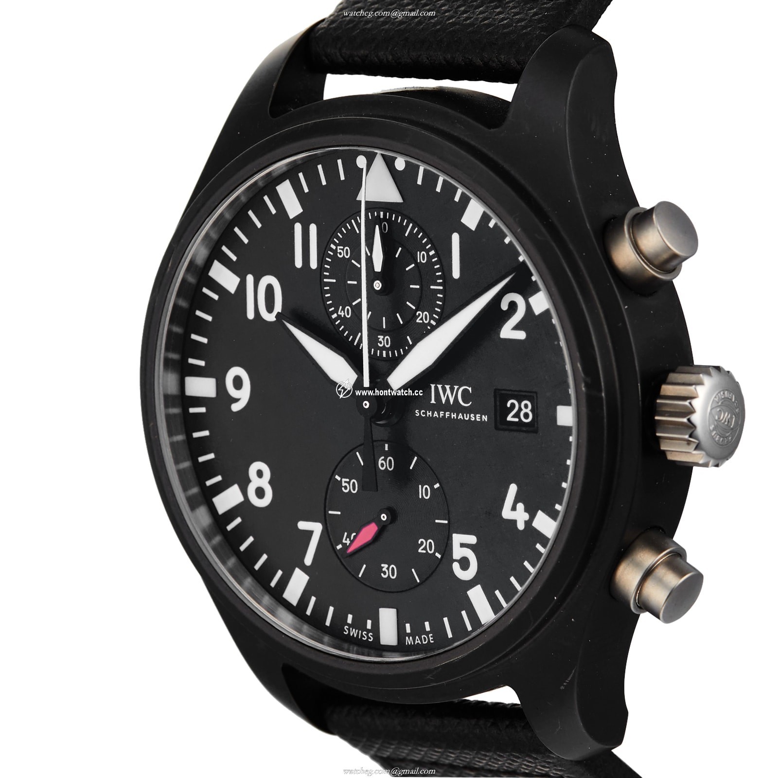 IWC Pilot IW389001 Automatic Chronograph - 44.5mm Ceramic Case | Black Dial - Image 2