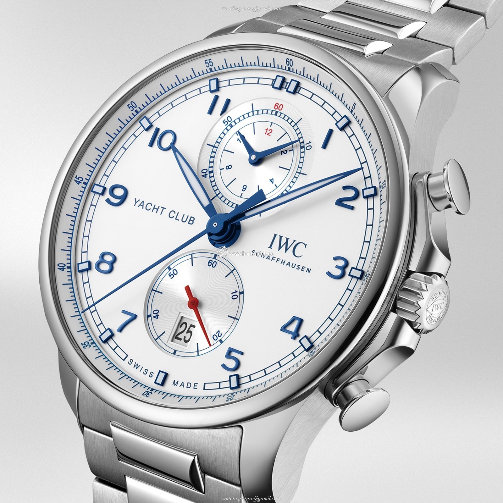 IWC Portugieser IW390702 Automatic Chronograph - 44.5mm Stainless Steel Silver Dial - Image 2