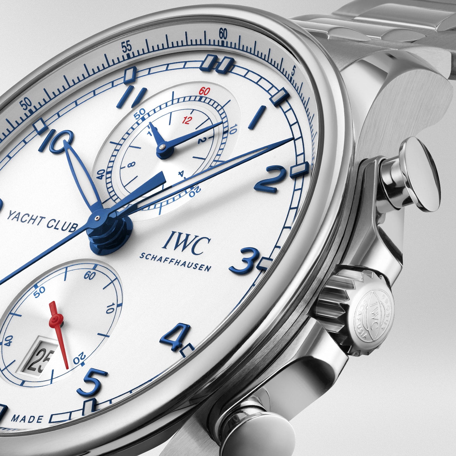 IWC Portugieser IW390702 Automatic Chronograph - 44.5mm Stainless Steel Silver Dial - Image 3