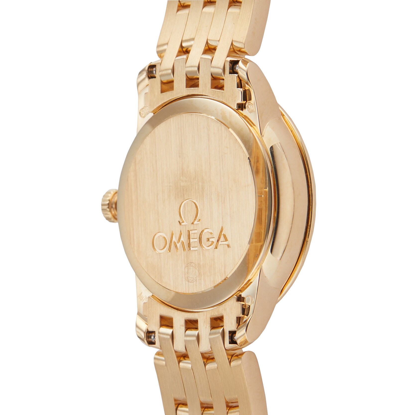 Omega De Ville Ladies Yellow Gold Quartz Watch - 24mm Yellow Dial | Pre-Owned - Image 4