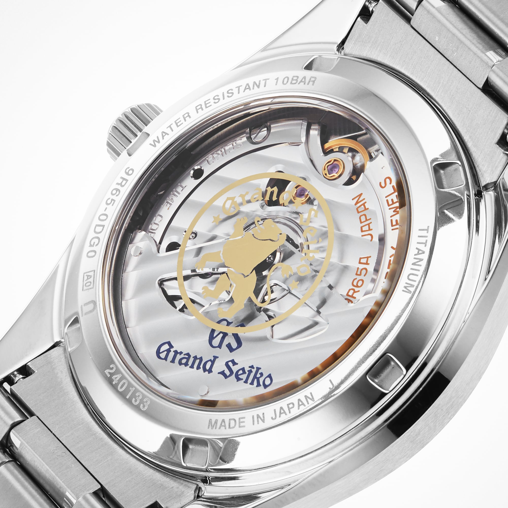Grand Seiko SBGA413 Titanium Automatic Pink Replica - 100M Water Resistant - 40mm Diameter - Image 4