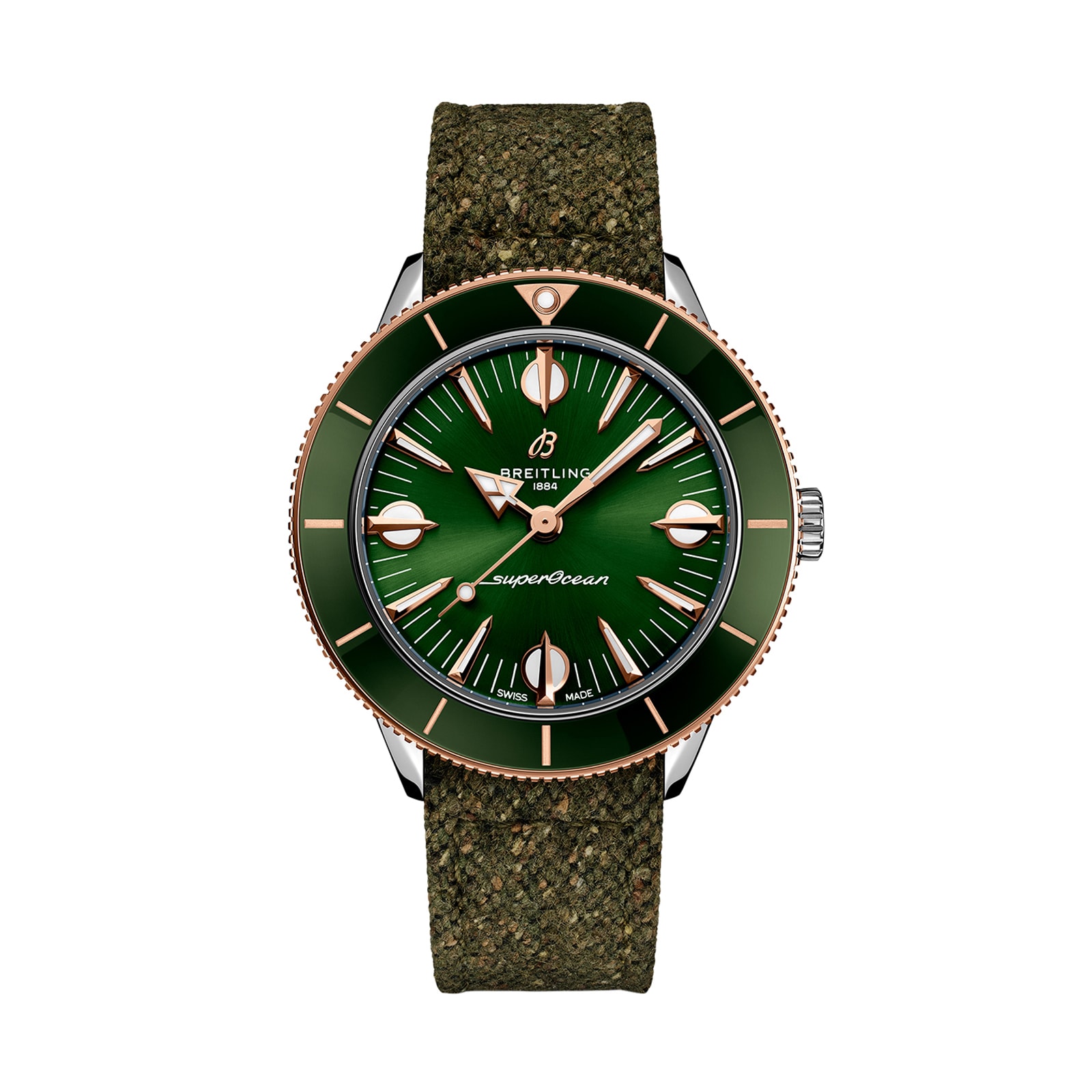 Breitling Superocean Heritage 38mm Automatic Green Dial - Stainless Steel - Image 3