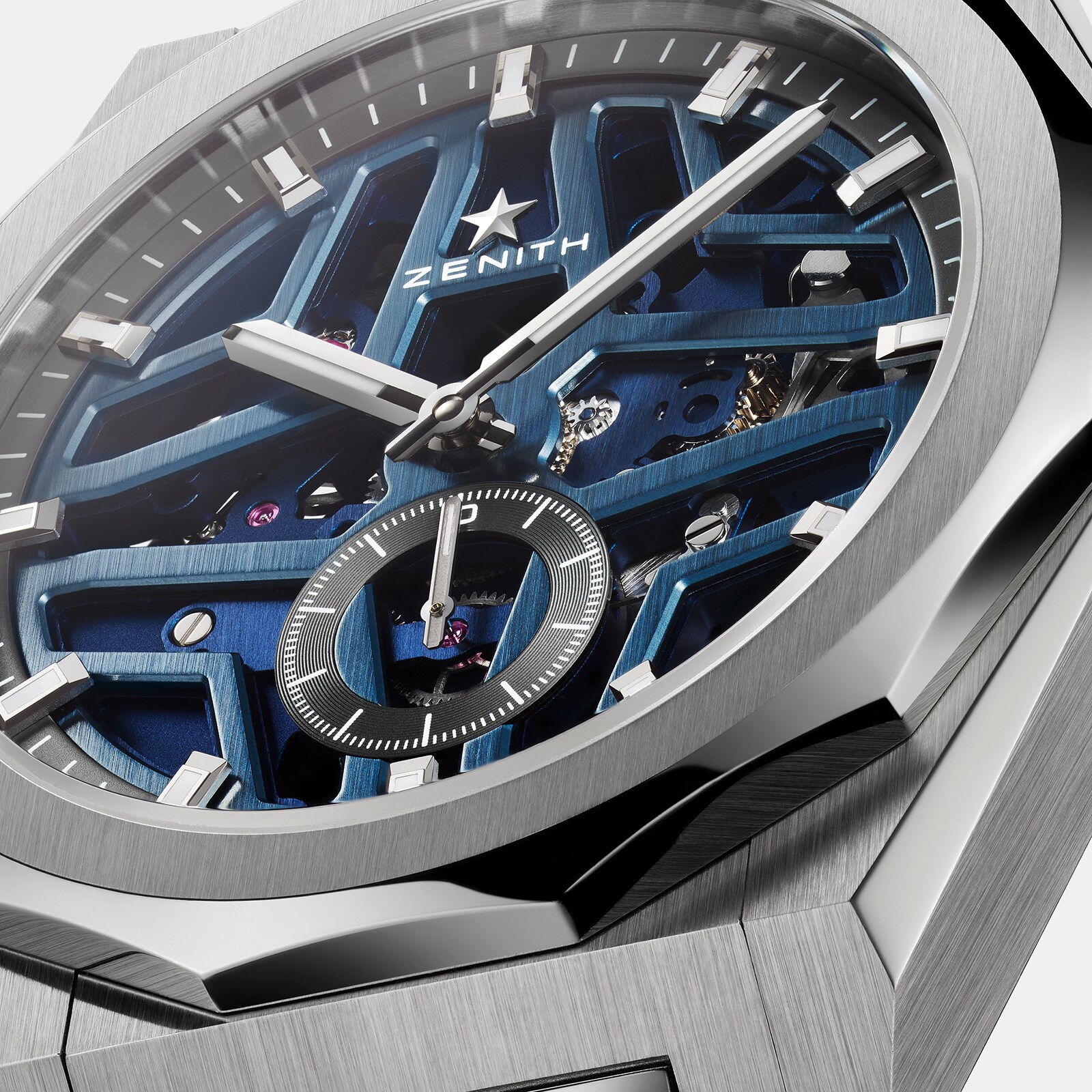 Zenith Defy Skyline Automatic Blue Watch - 41mm Stainless Steel - Image 4