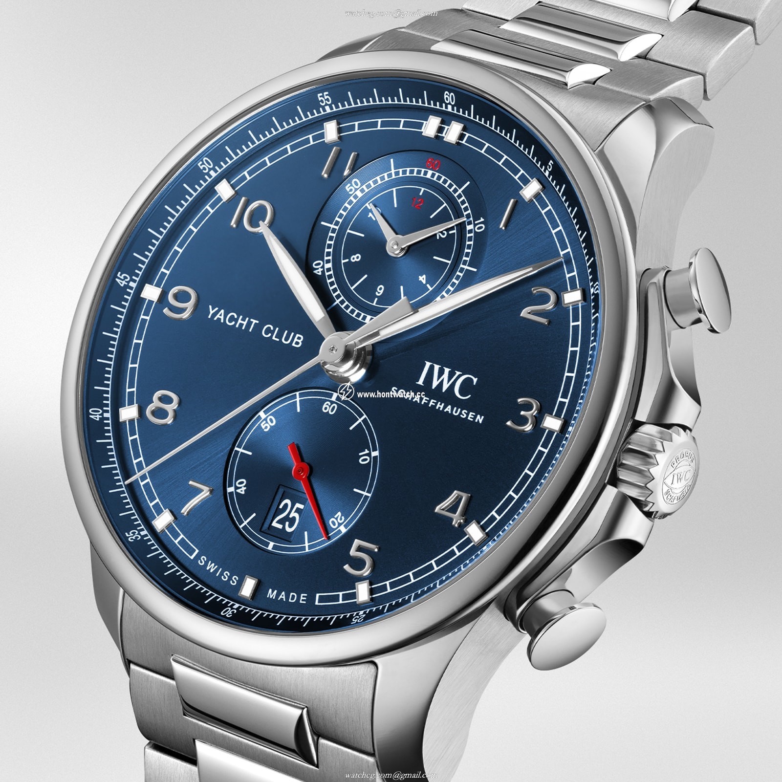 IWC Portugieser IW390701 Automatic Chronograph - 44.5mm Blue Dial - Stainless Steel - Image 2