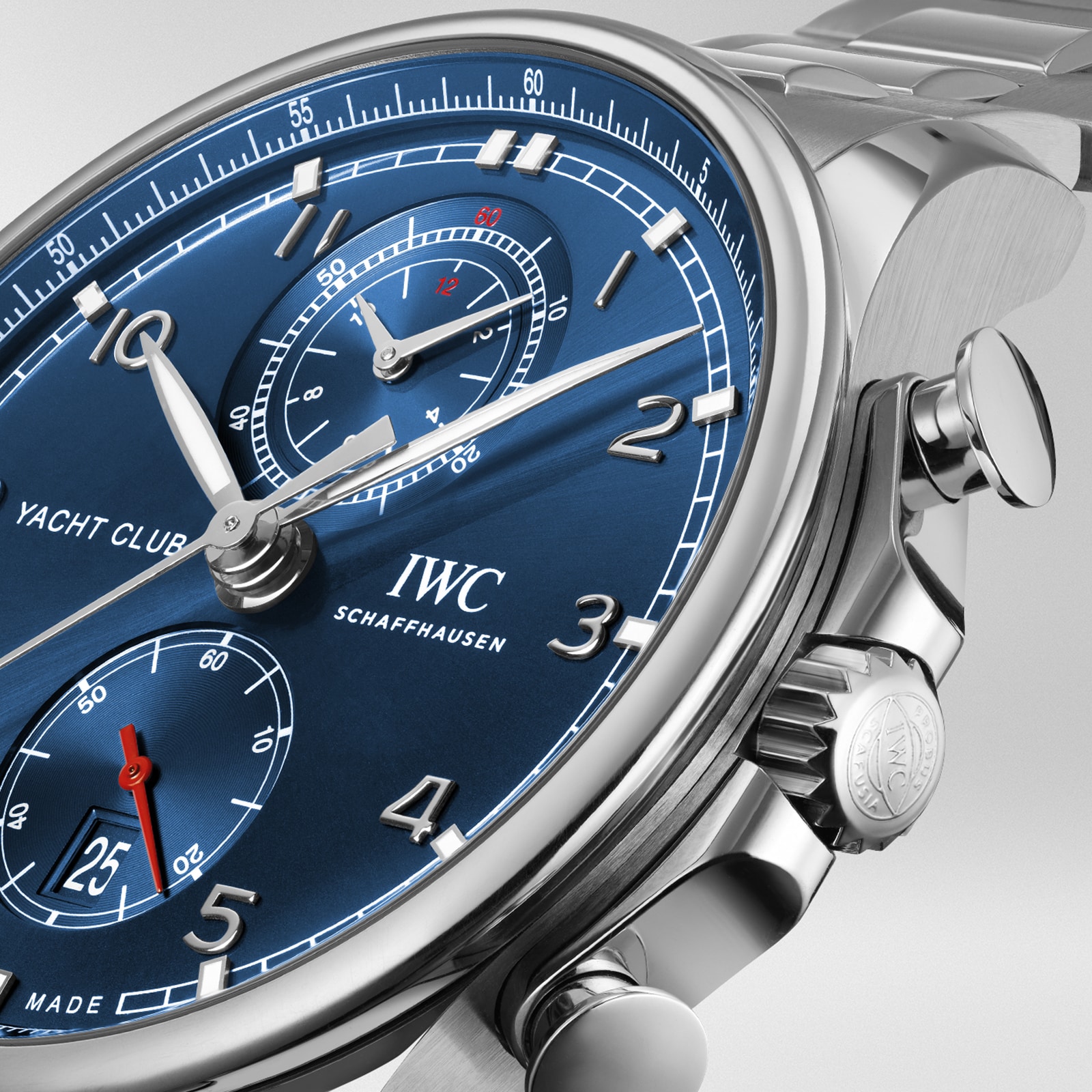 IWC Portugieser IW390701 Automatic Chronograph - 44.5mm Blue Dial - Stainless Steel - Image 3